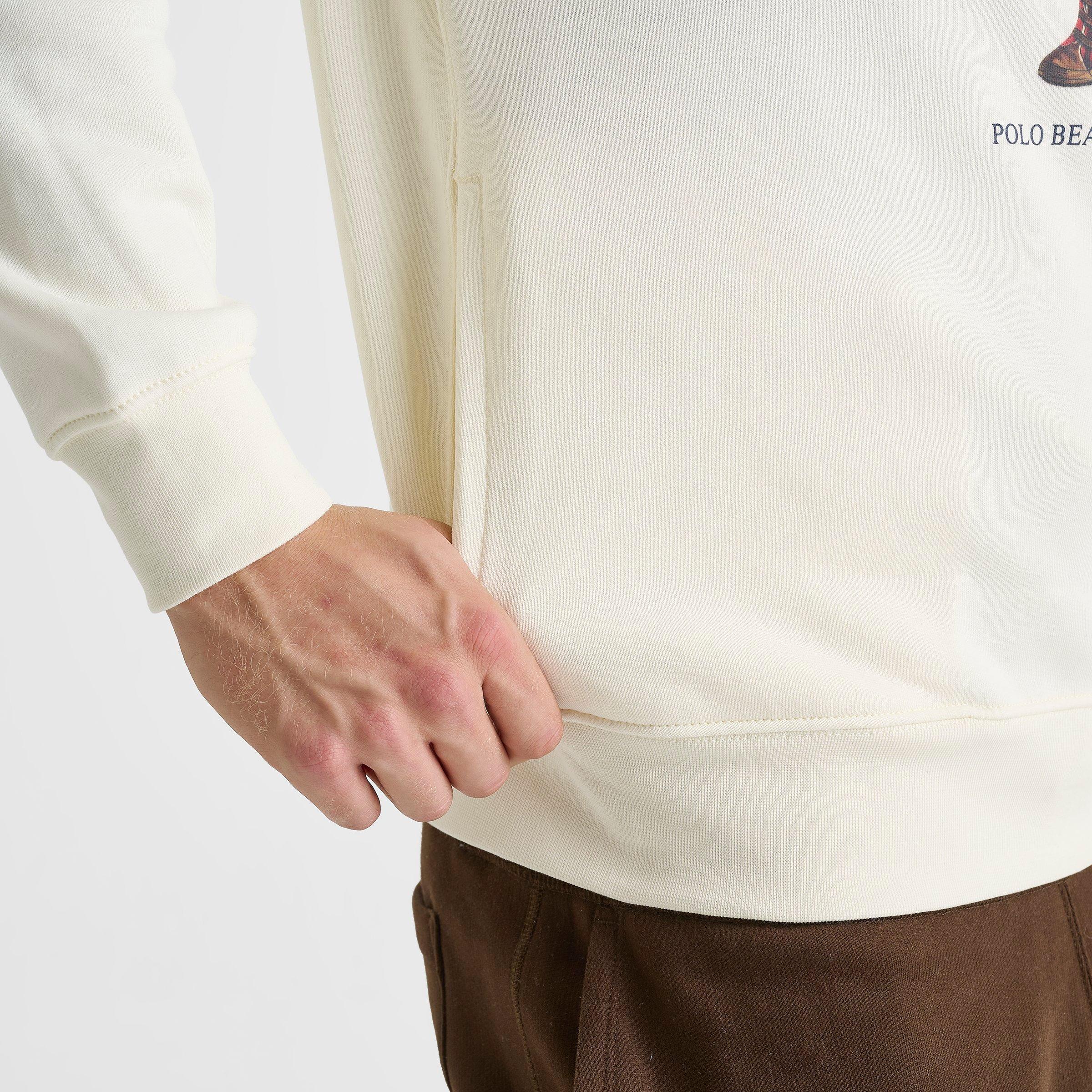 Men's Polo Ralph Lauren Bear Holiday Fleece Pullover Hoodie