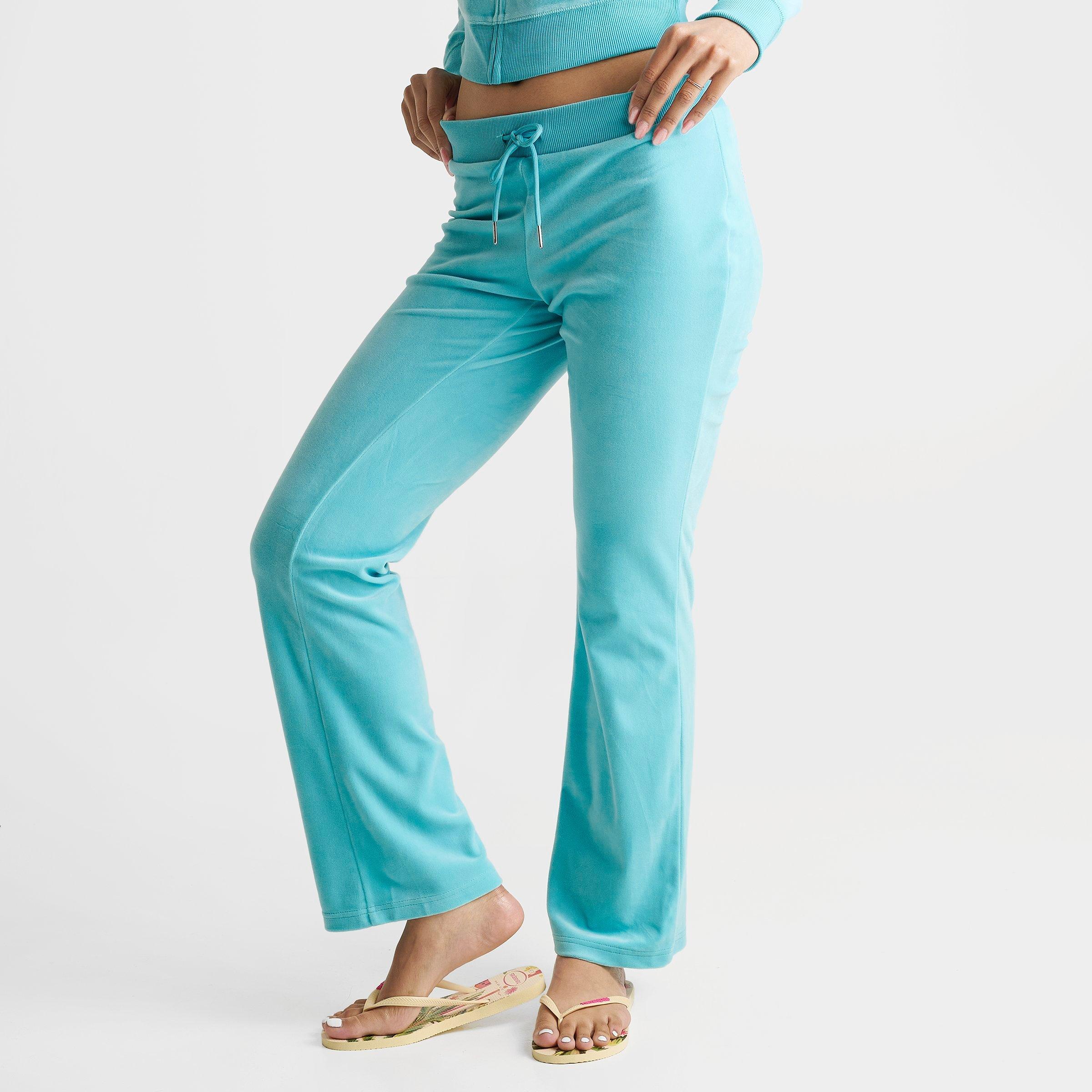 Women's Juicy Couture OG Big Bling Velour Leopard Print Track Pants