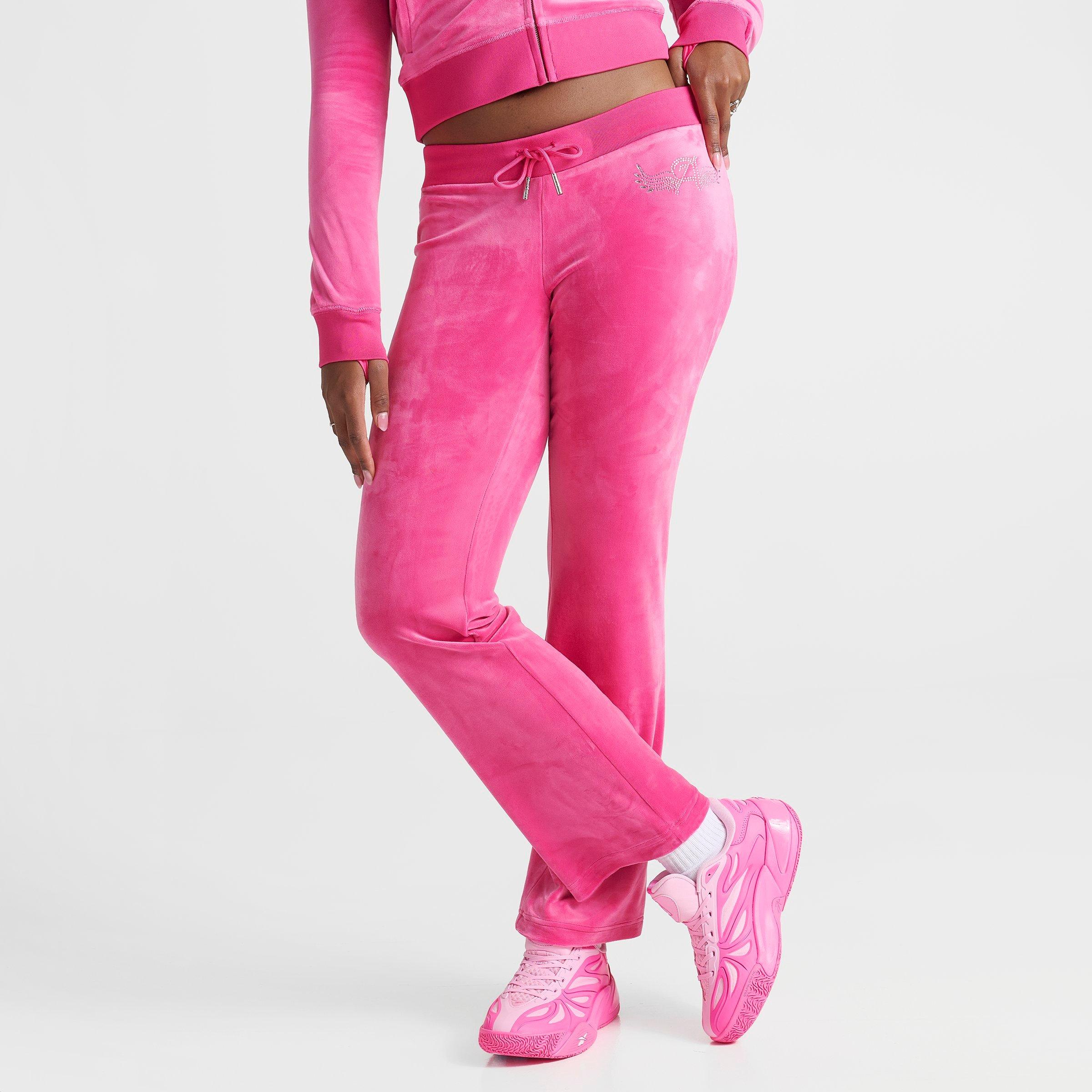 Women's Angel Reese x Juicy Couture Big Bling Velour Track Pants