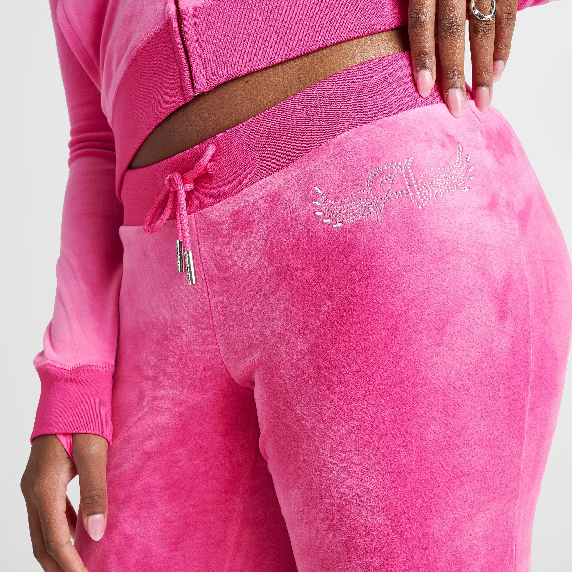 Women's Angel Reese x Juicy Couture Big Bling Velour Track Pants