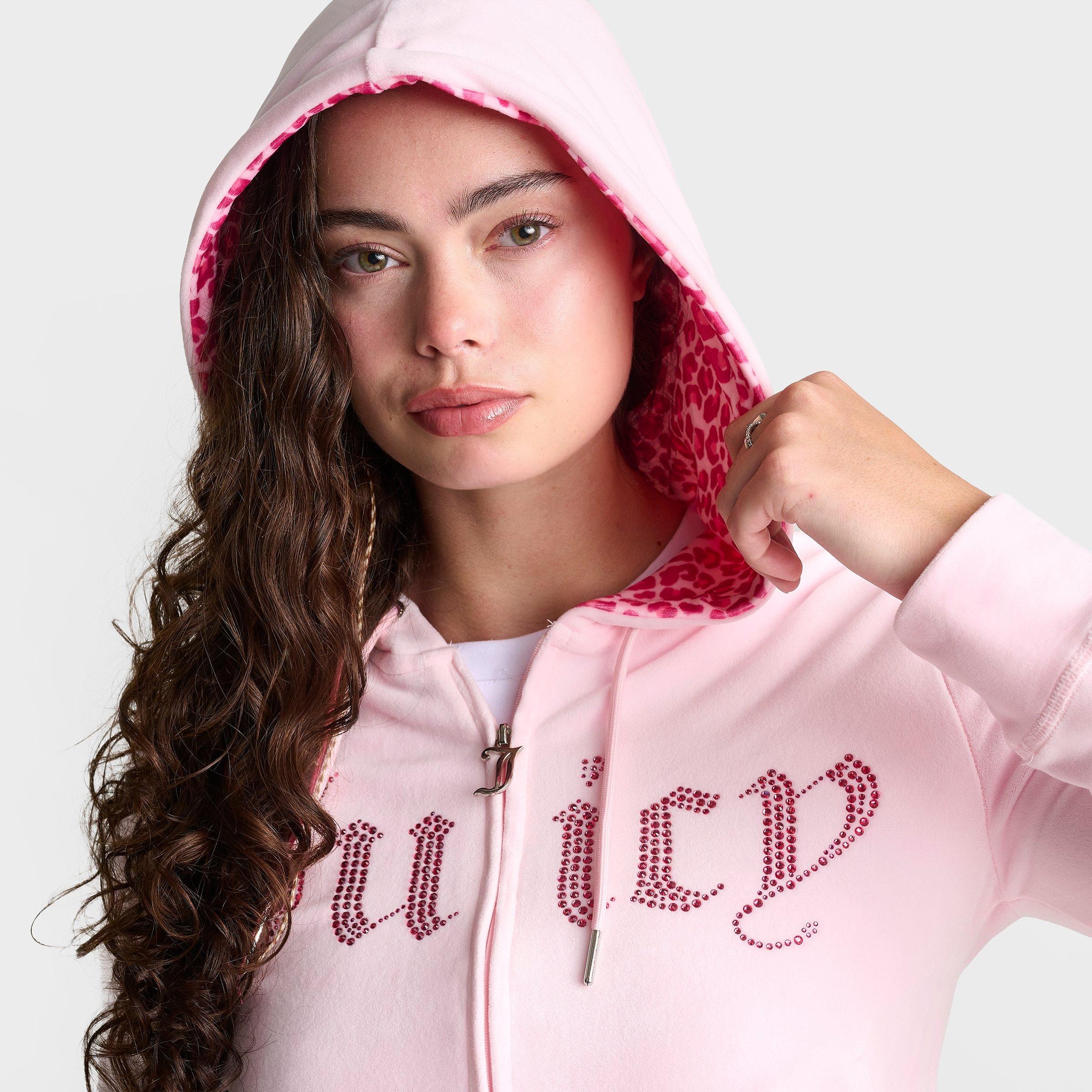 Women's Juicy Couture Bling Front Full-Zip Hoodie