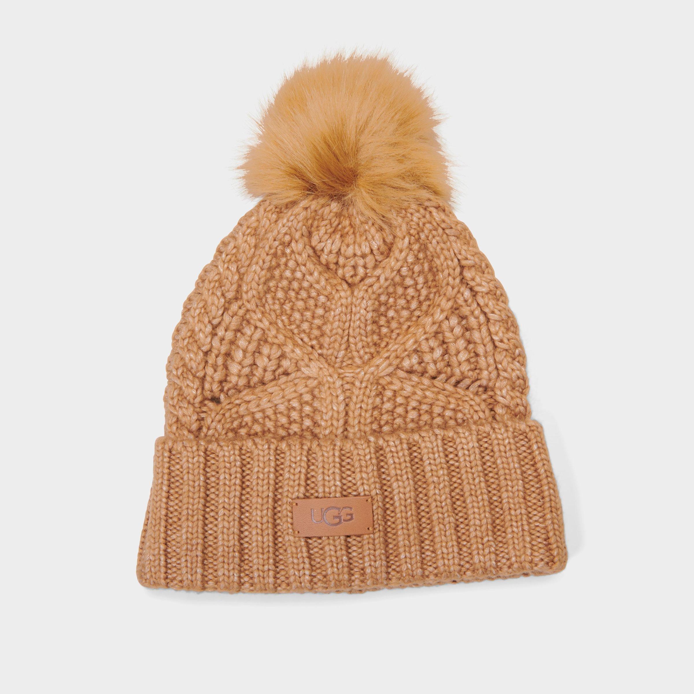 Women's UGG Cable Pom Beanie Hat