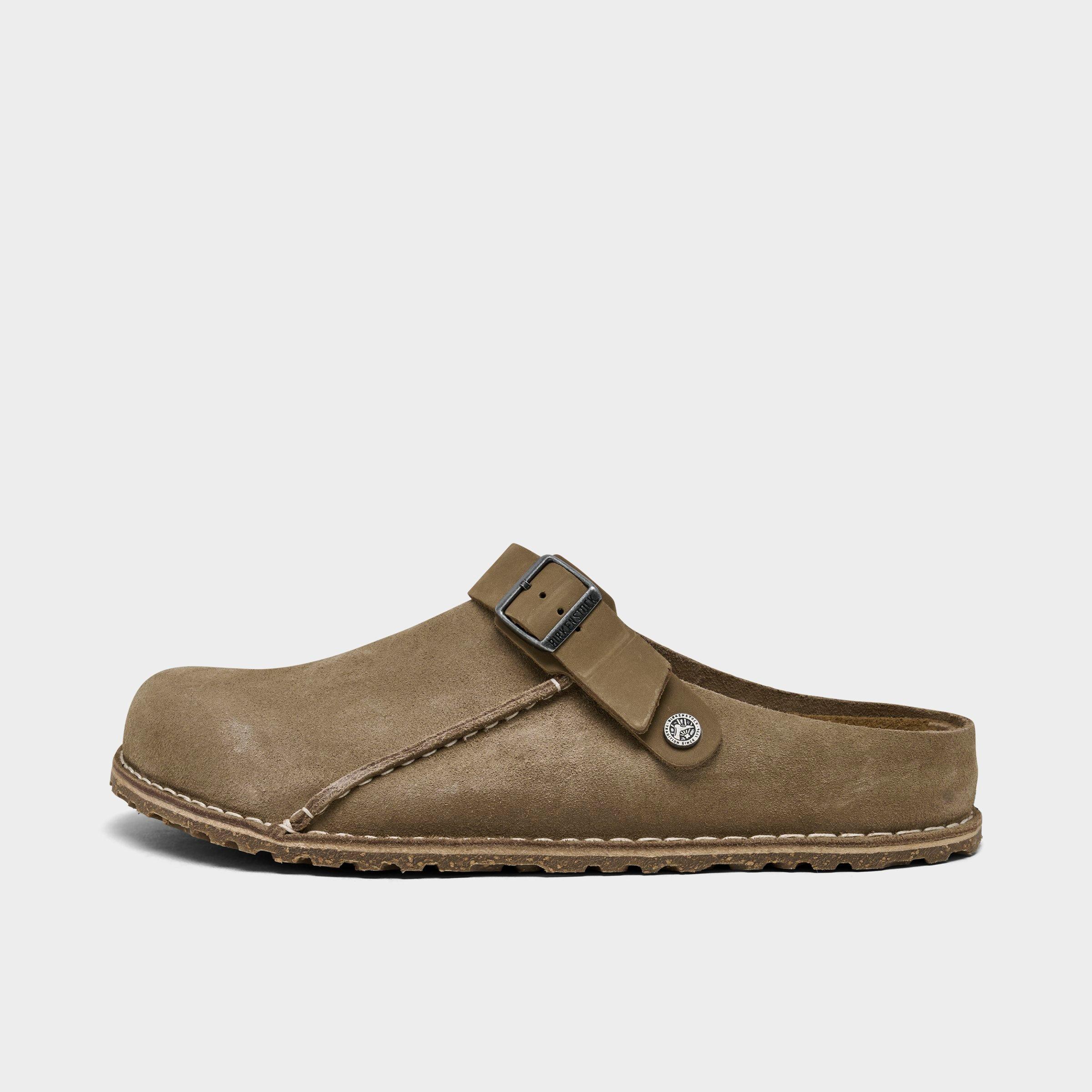 Men's Birkenstock Lutry Premium Suede Leather Clog Shoes | JD Sports