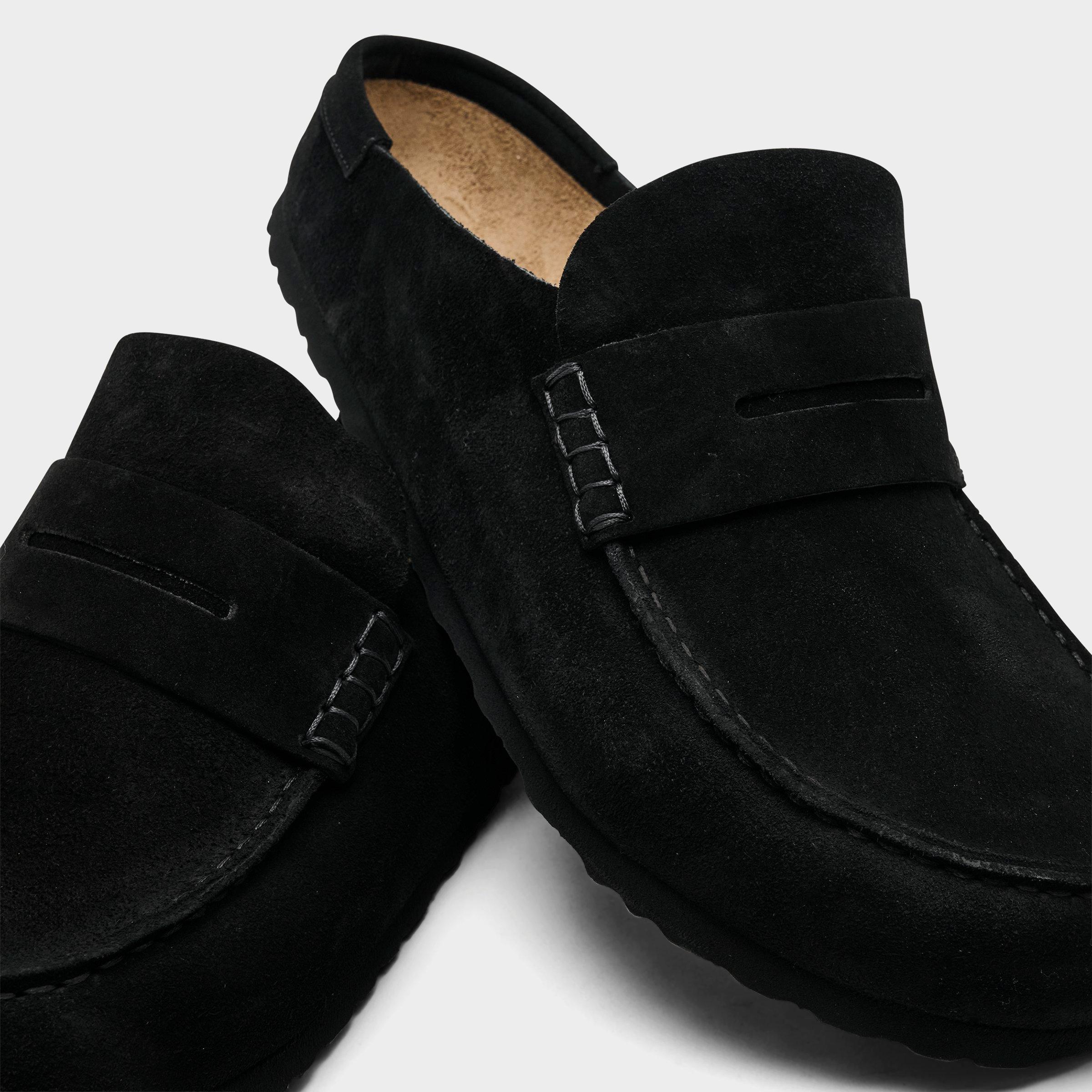 Men's Birkenstock Naples Wrapped Suede Casual Clogs
