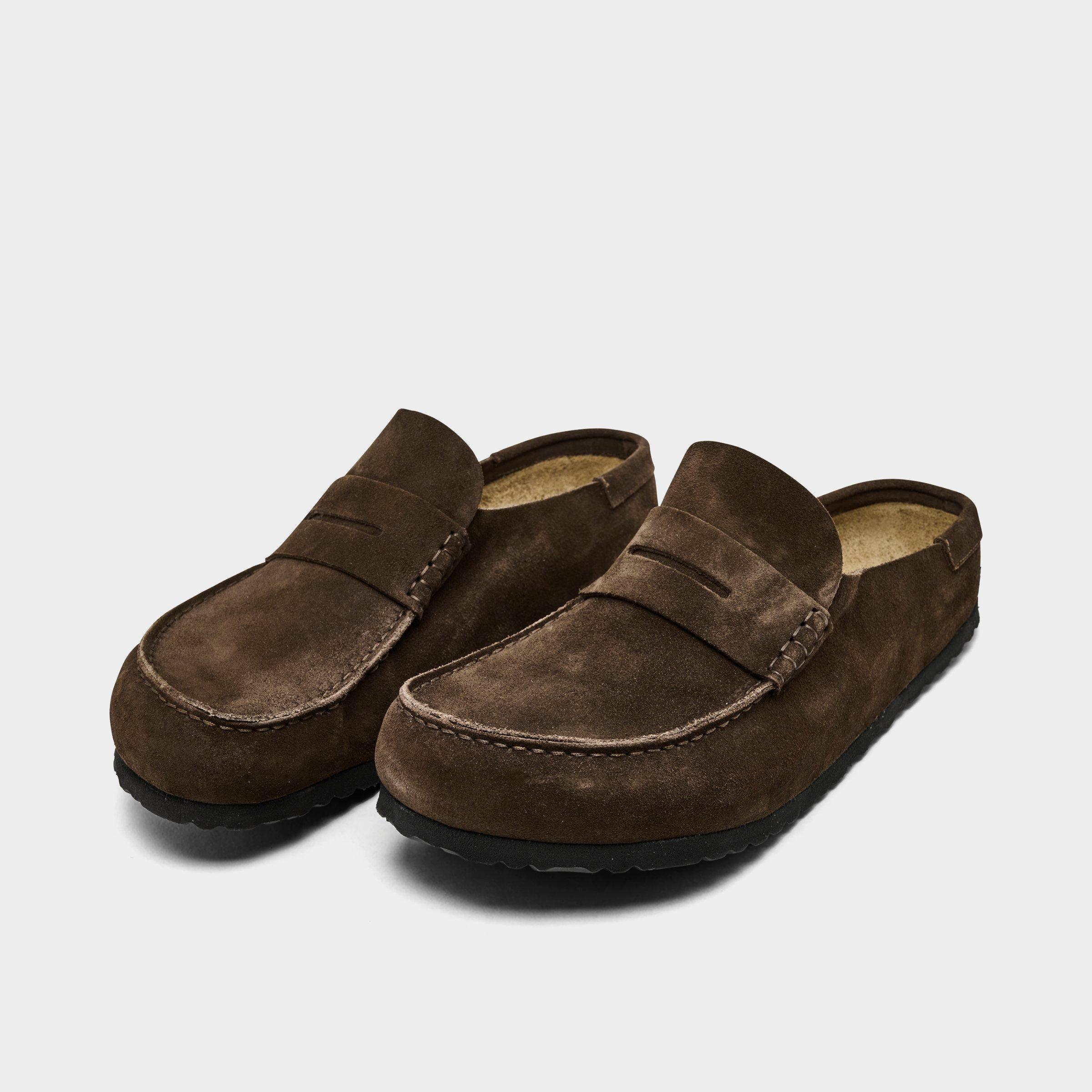 Women's Birkenstock Naples Wrapped Suede Leather Clogs