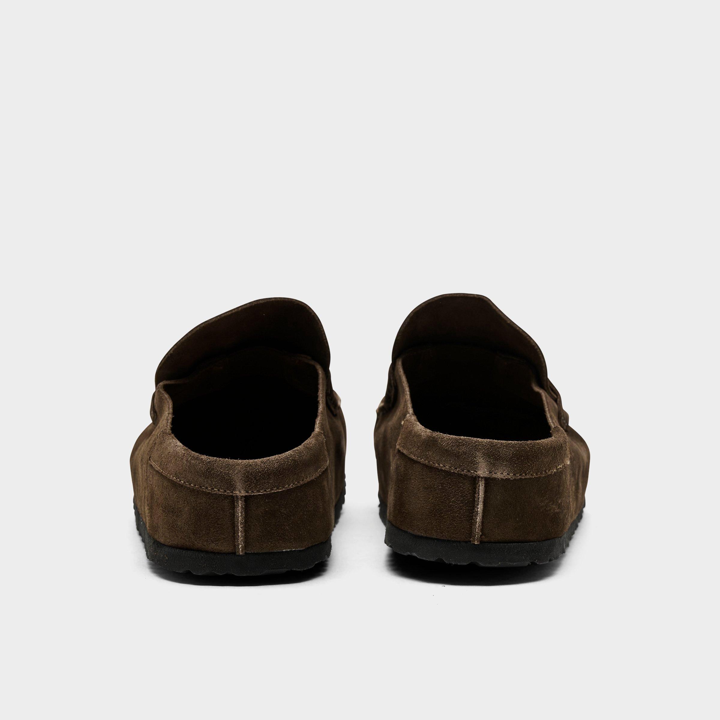 Women's Birkenstock Naples Wrapped Suede Leather Clogs