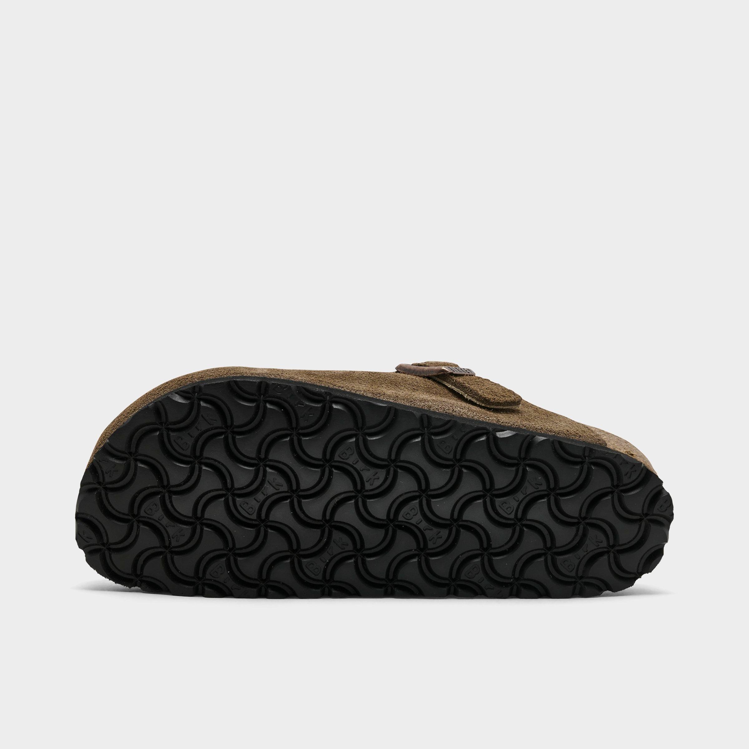 Women's Birkenstock Boston Shearling Suede Leather Clogs