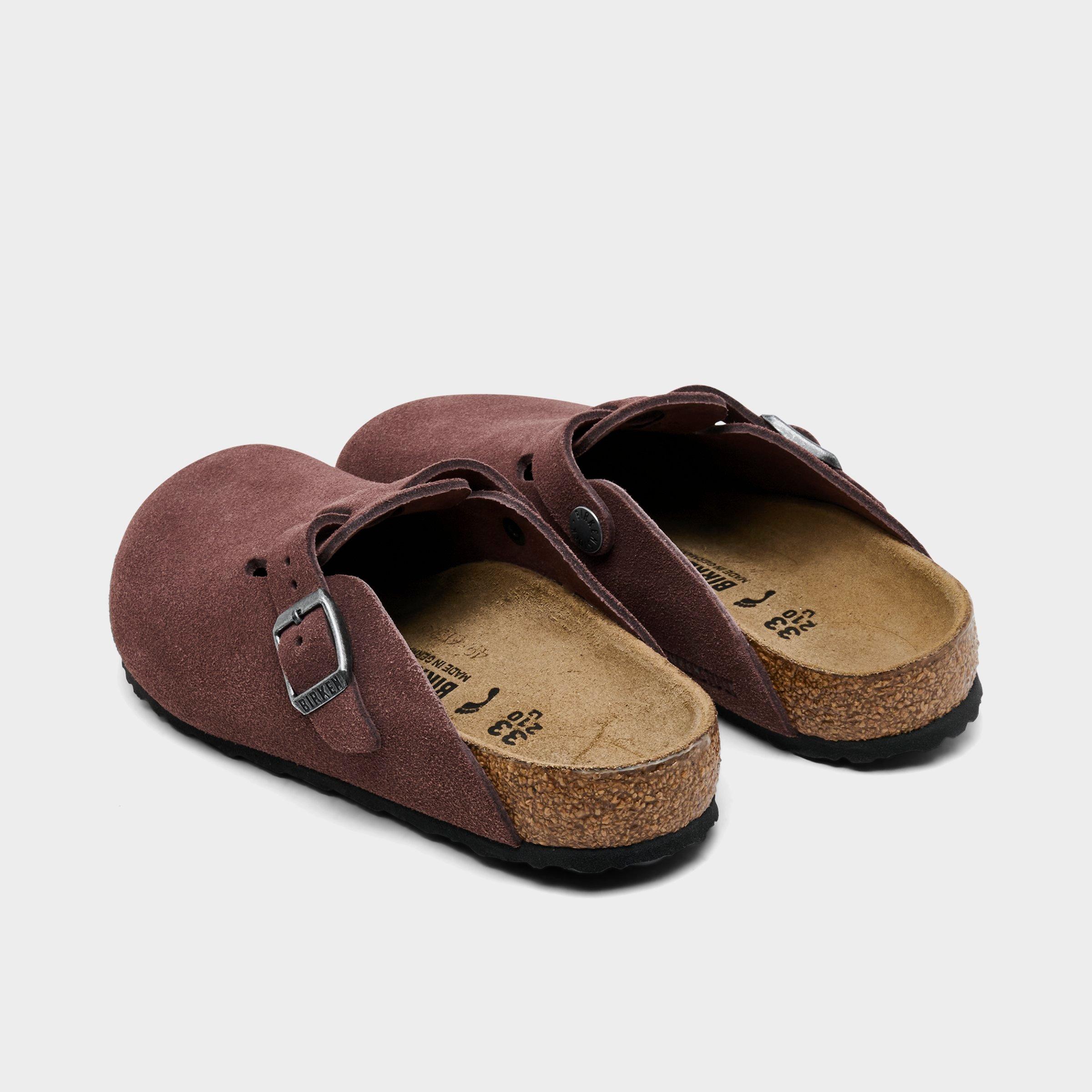 Little Kids' Birkenstock Boston Suede Leather Clogs