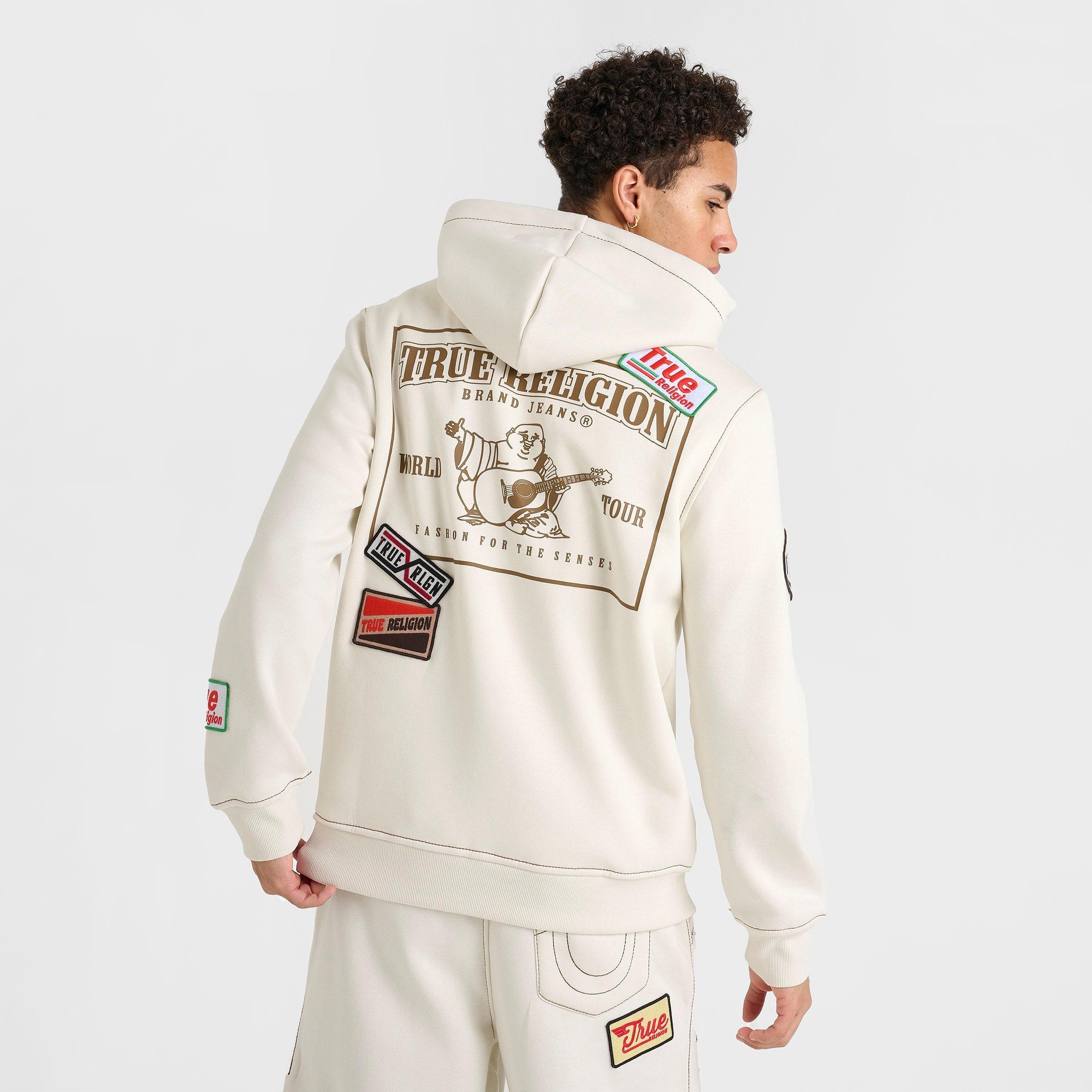 Men's True Religion Big T Patch Full-Zip Hoodie