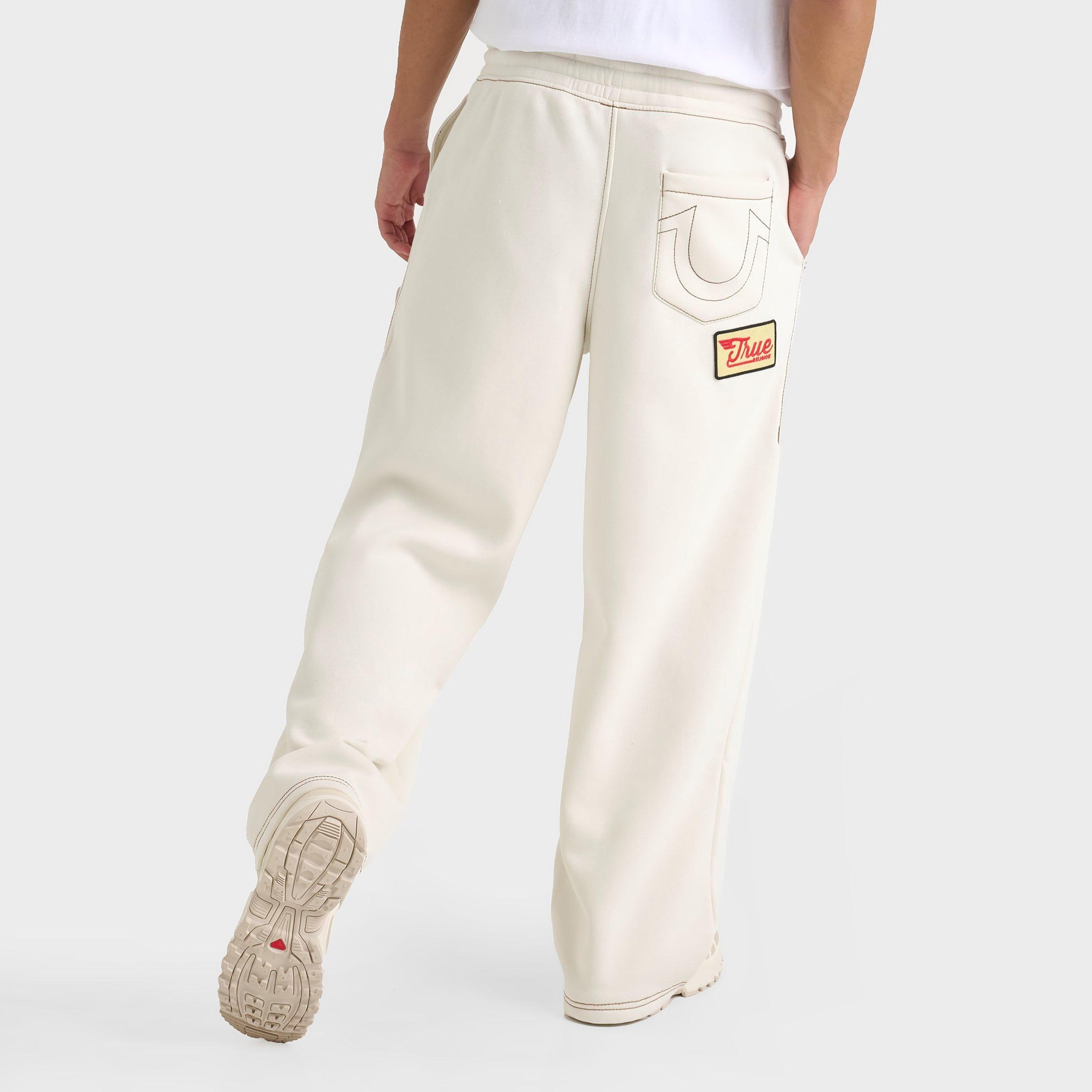 Men's True Religion Big T Patch Baggy Fleece Sweatpants