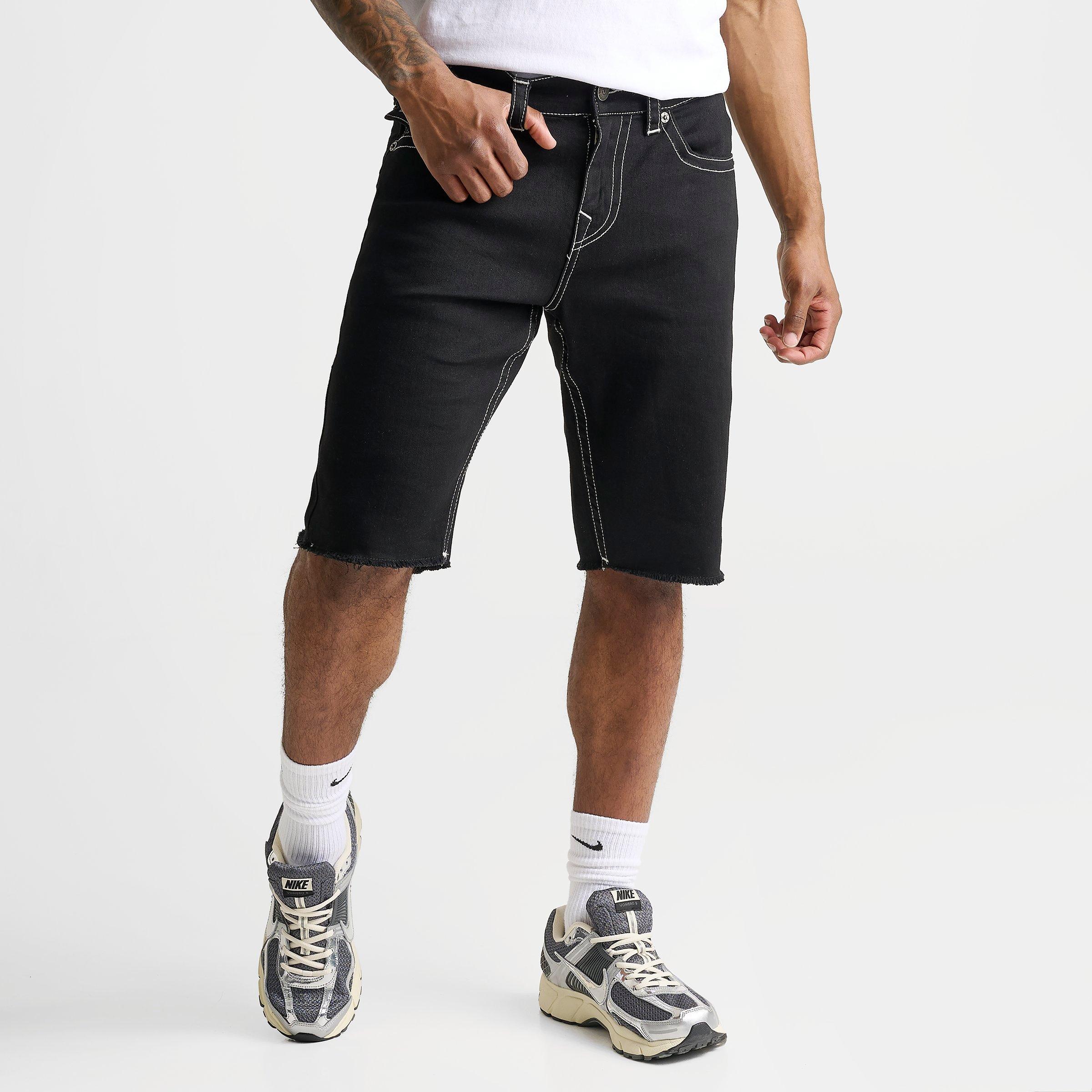 Men's True Religion Ricky Frayed Denim Shorts