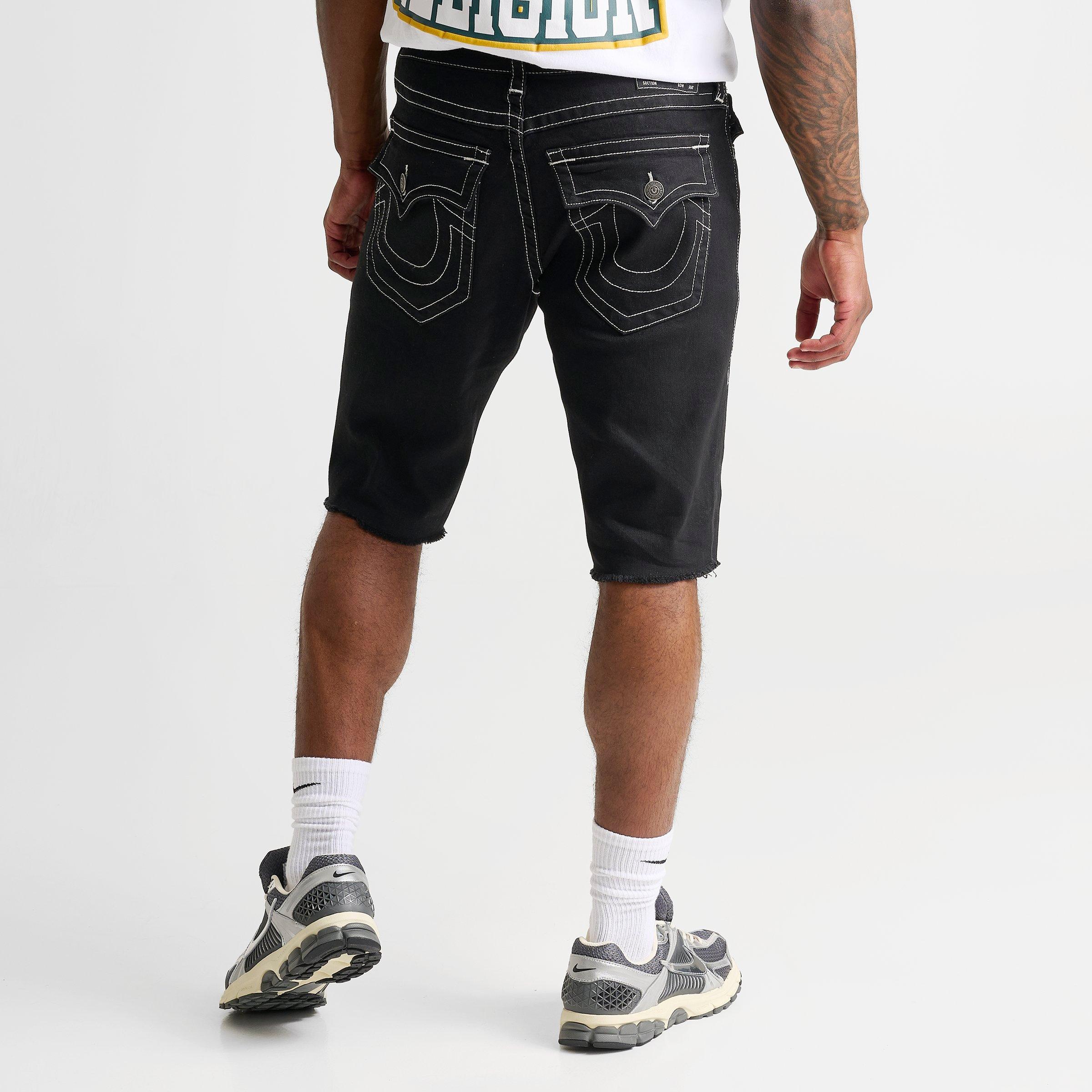 Men's True Religion Ricky Frayed Denim Shorts