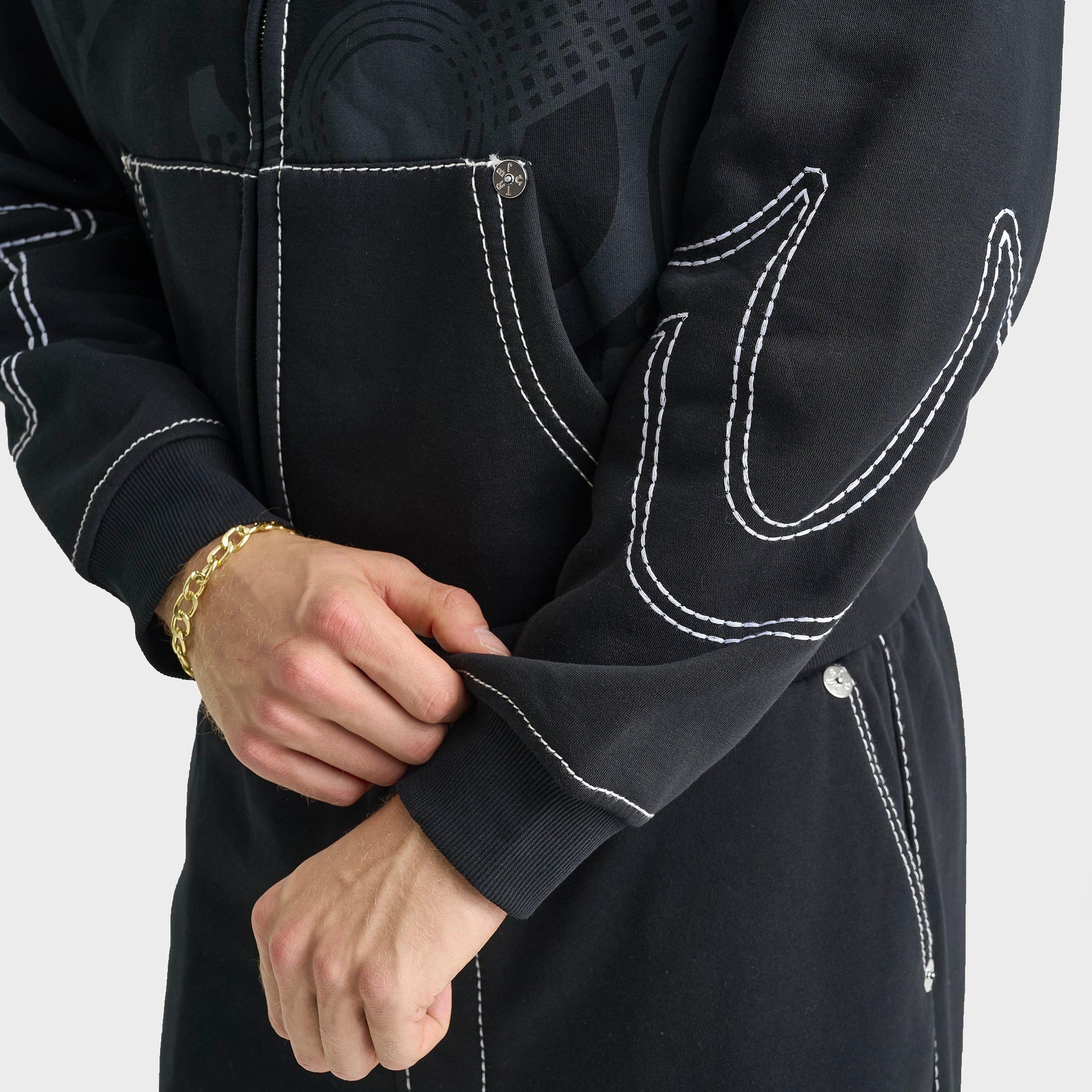 Men's True Religion Buddha Big T Full-Zip Hoodie