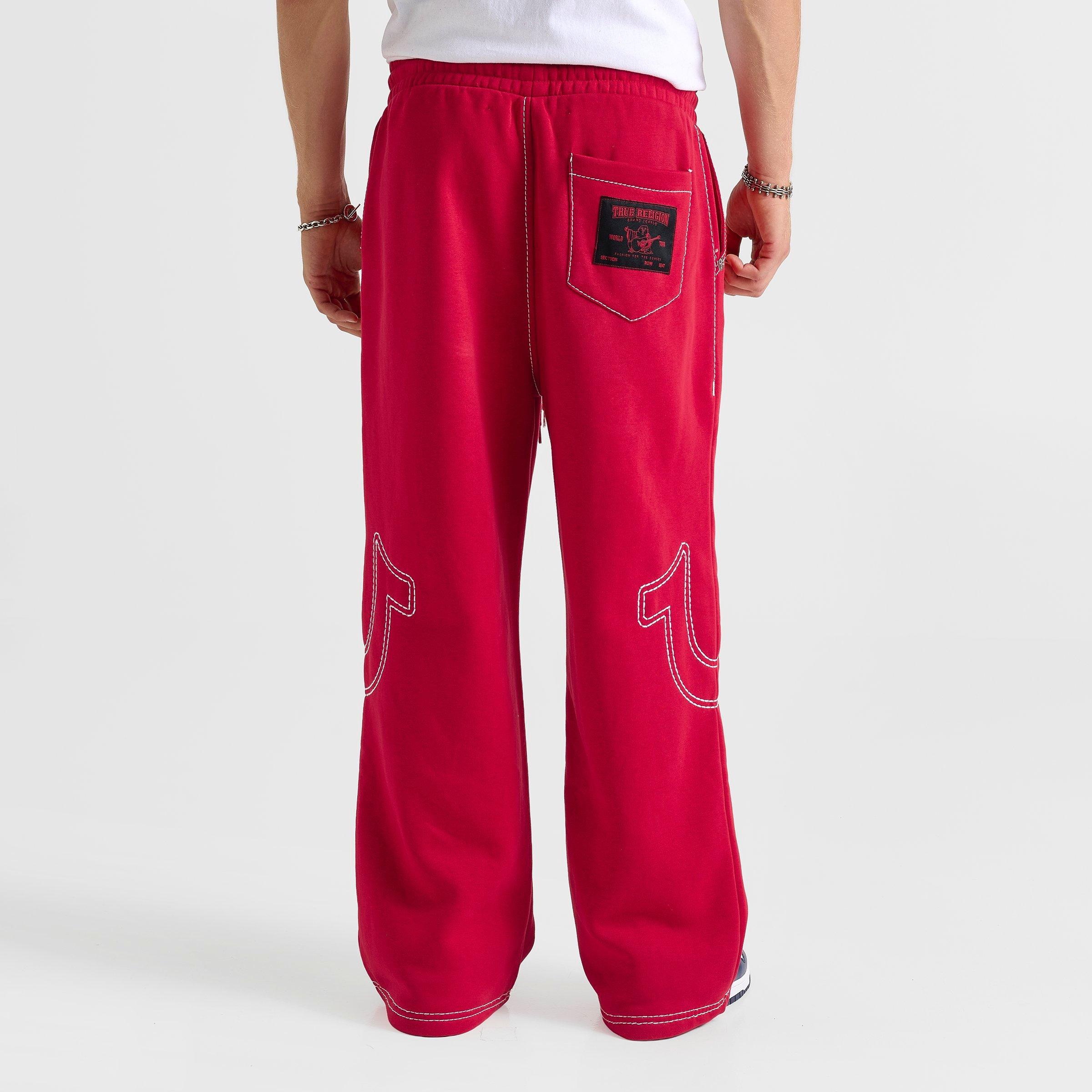 Men's True Religion Big T Baggy Fleece Sweatpants