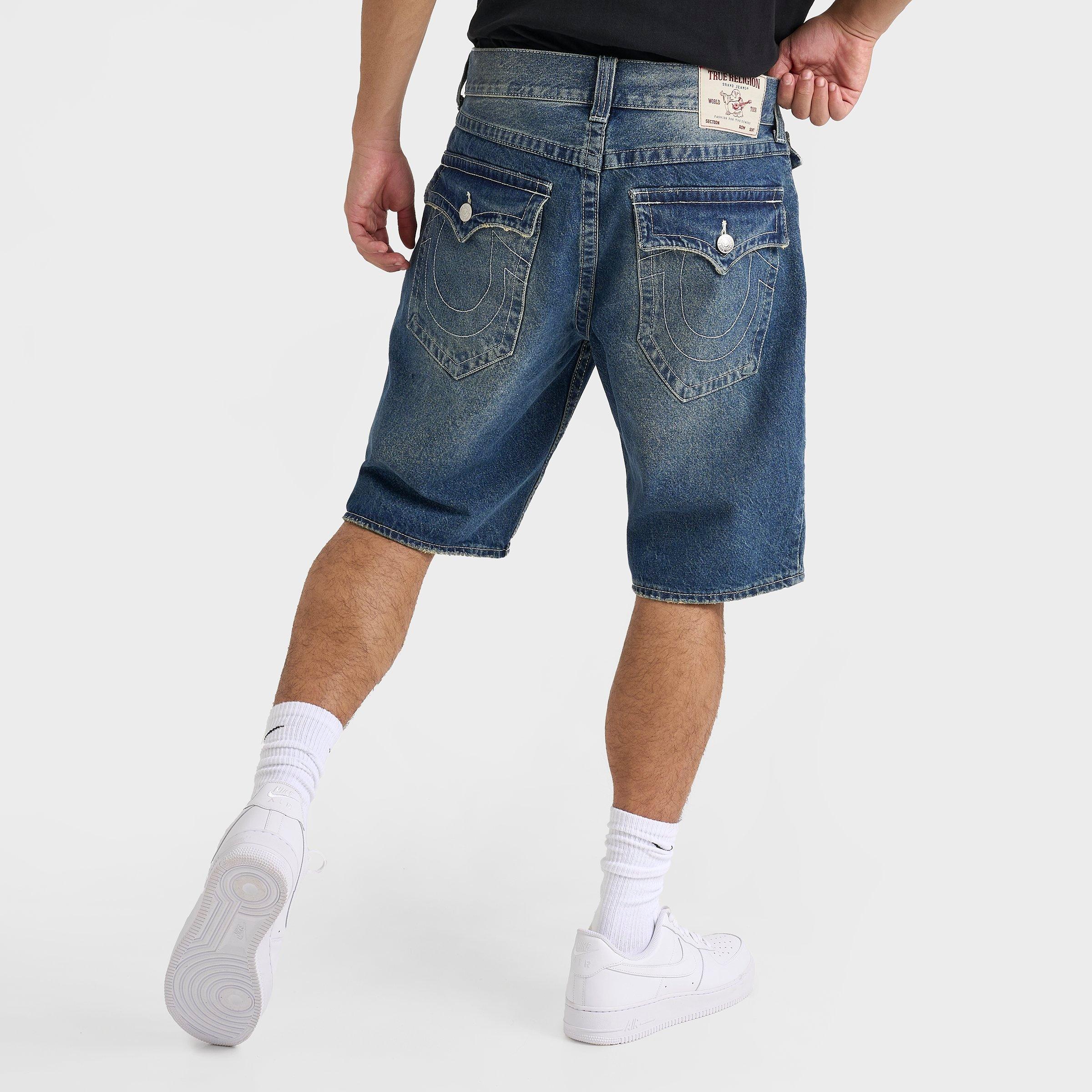 Men's True Religion Bobby Flap Baggy Denim Jean Shorts