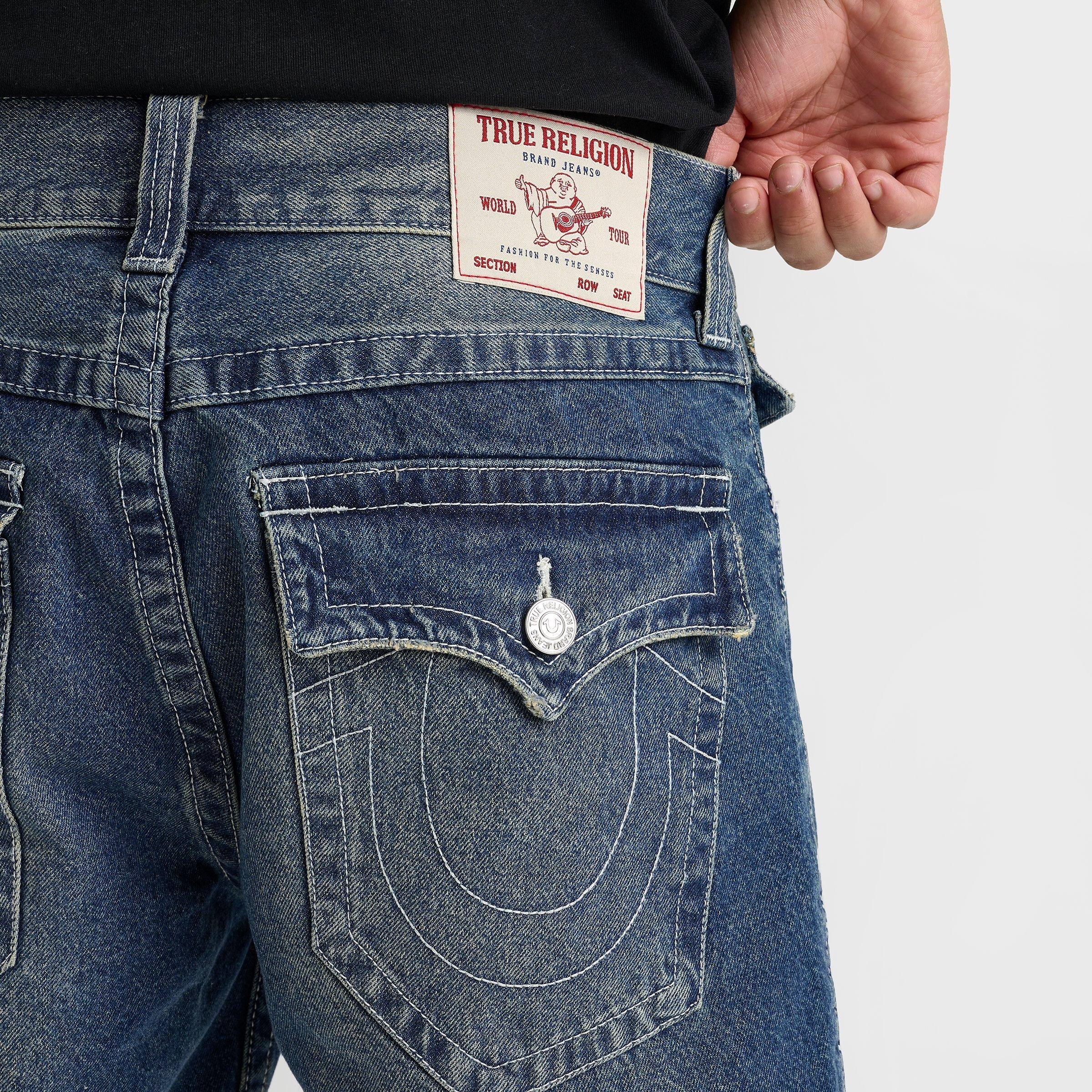 Men's True Religion Bobby Flap Baggy Denim Jean Shorts