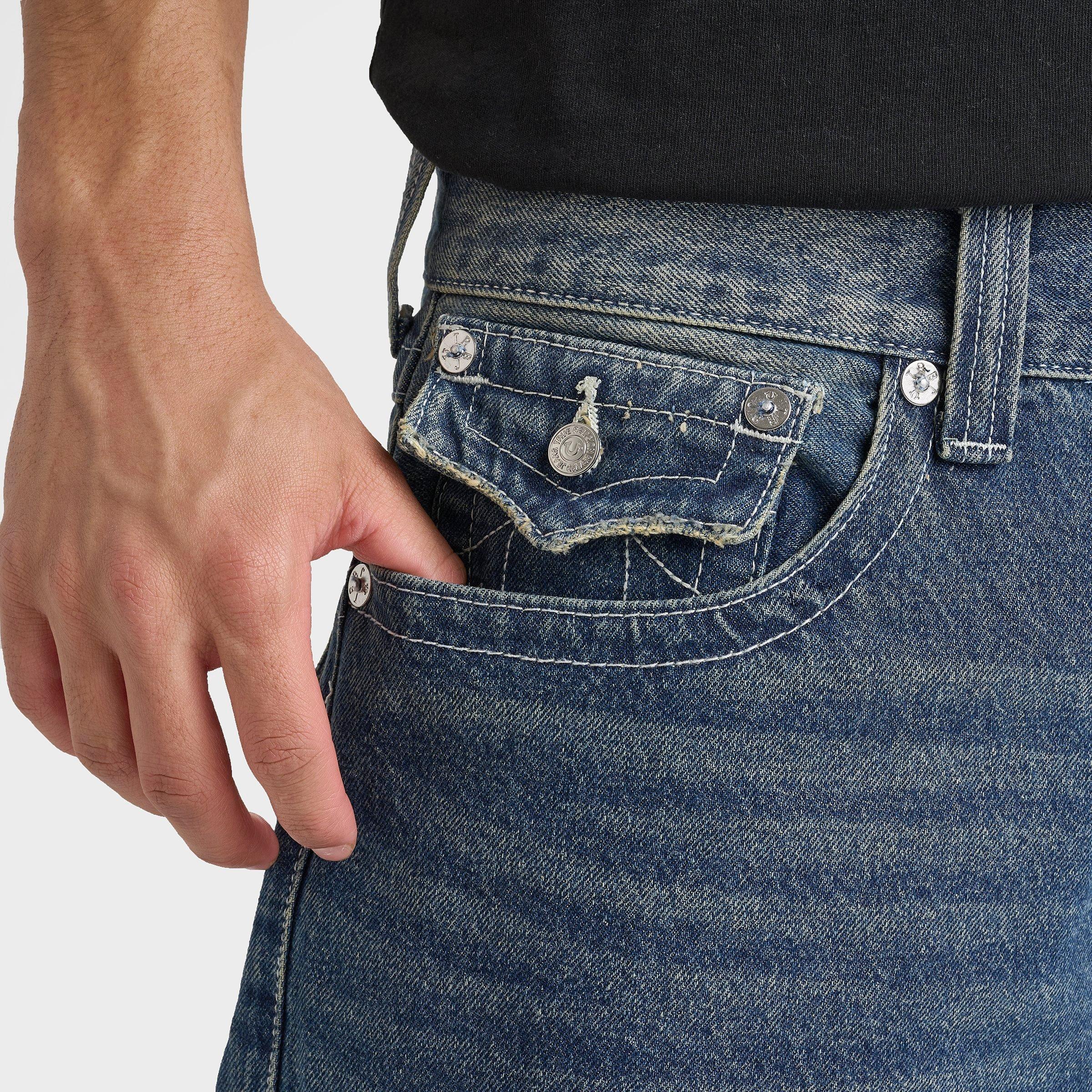 Men's True Religion Bobby Flap Baggy Denim Jean Shorts