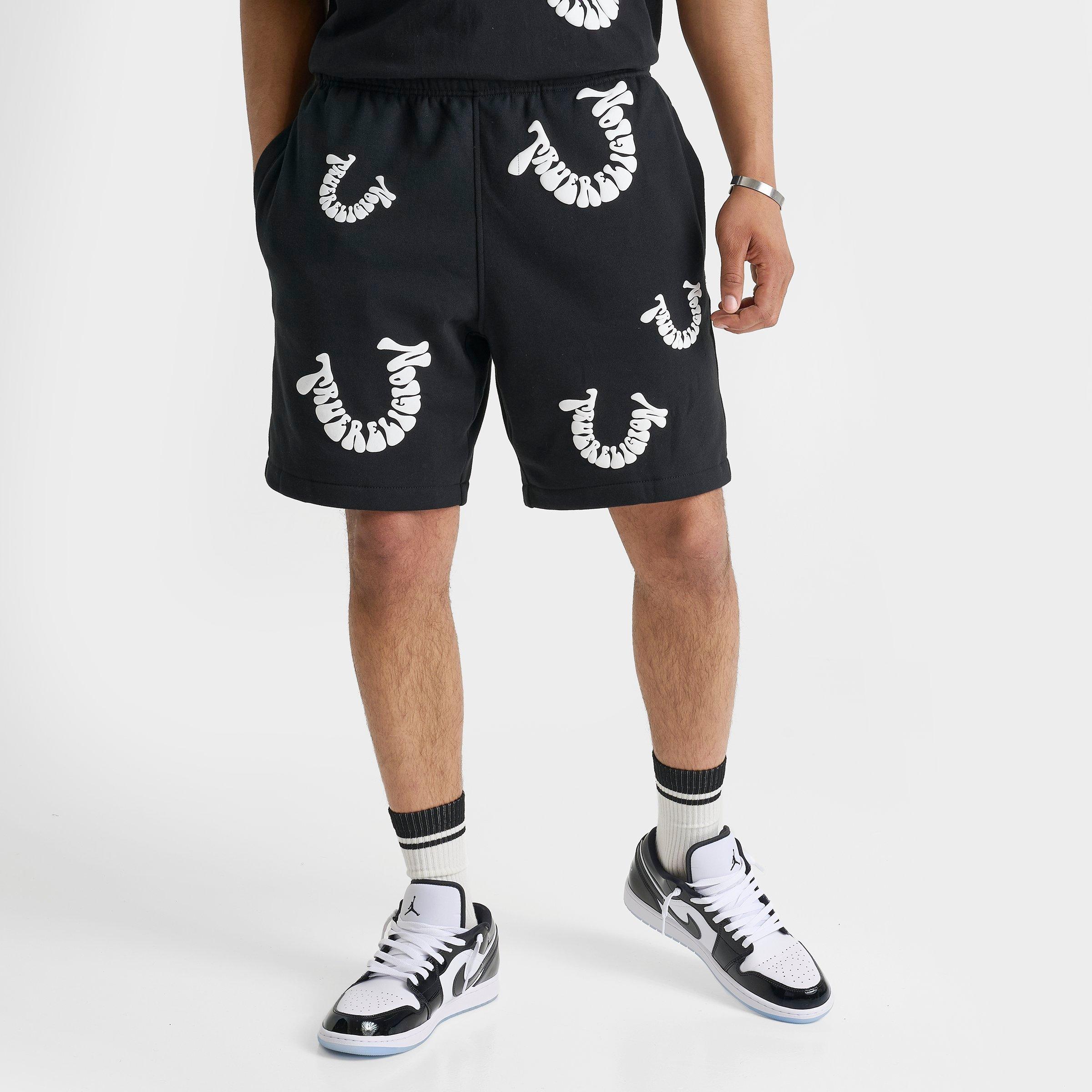Men's True Religion Warped Logo Fleece Shorts
