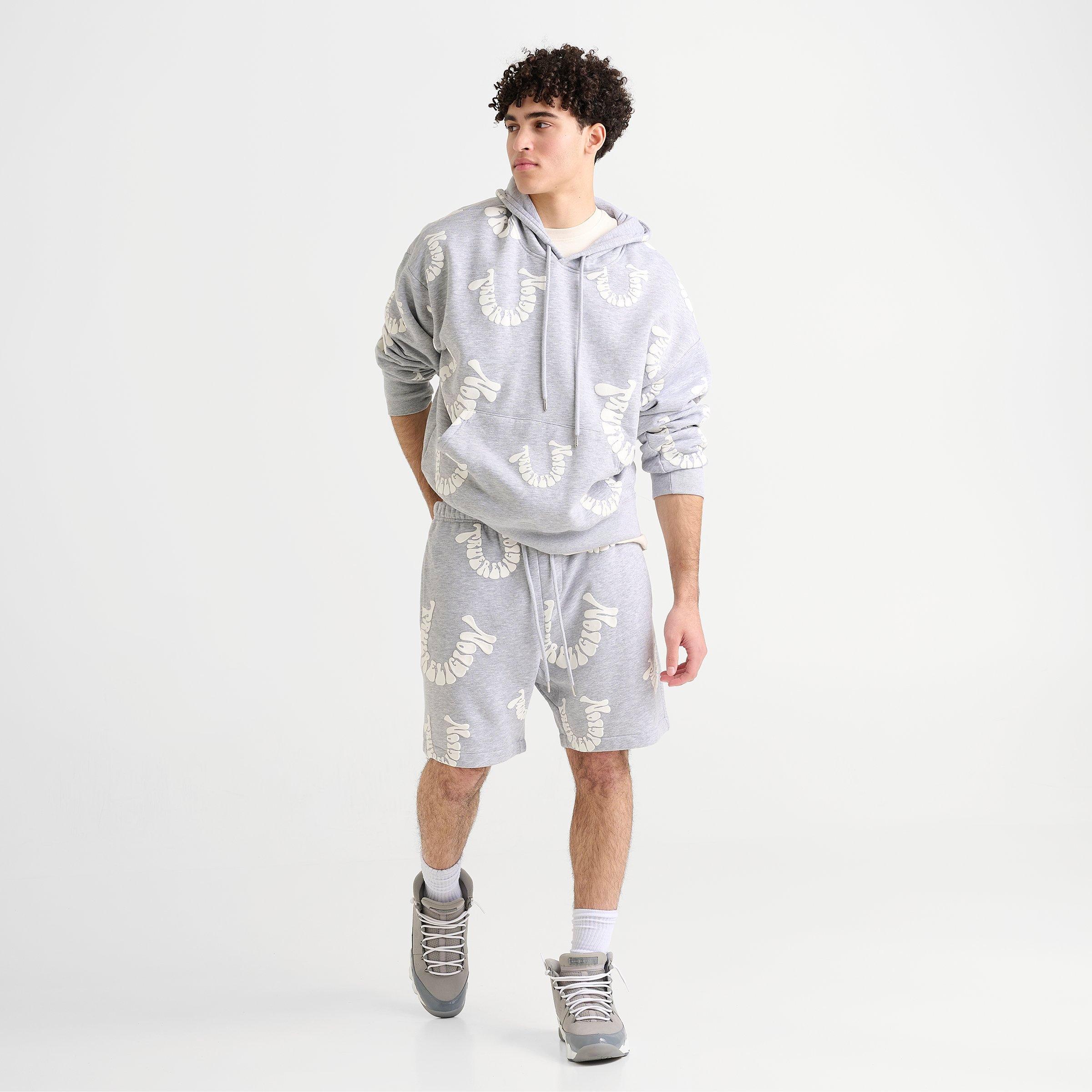 Men's True Religion Warped Logo Fleece Shorts