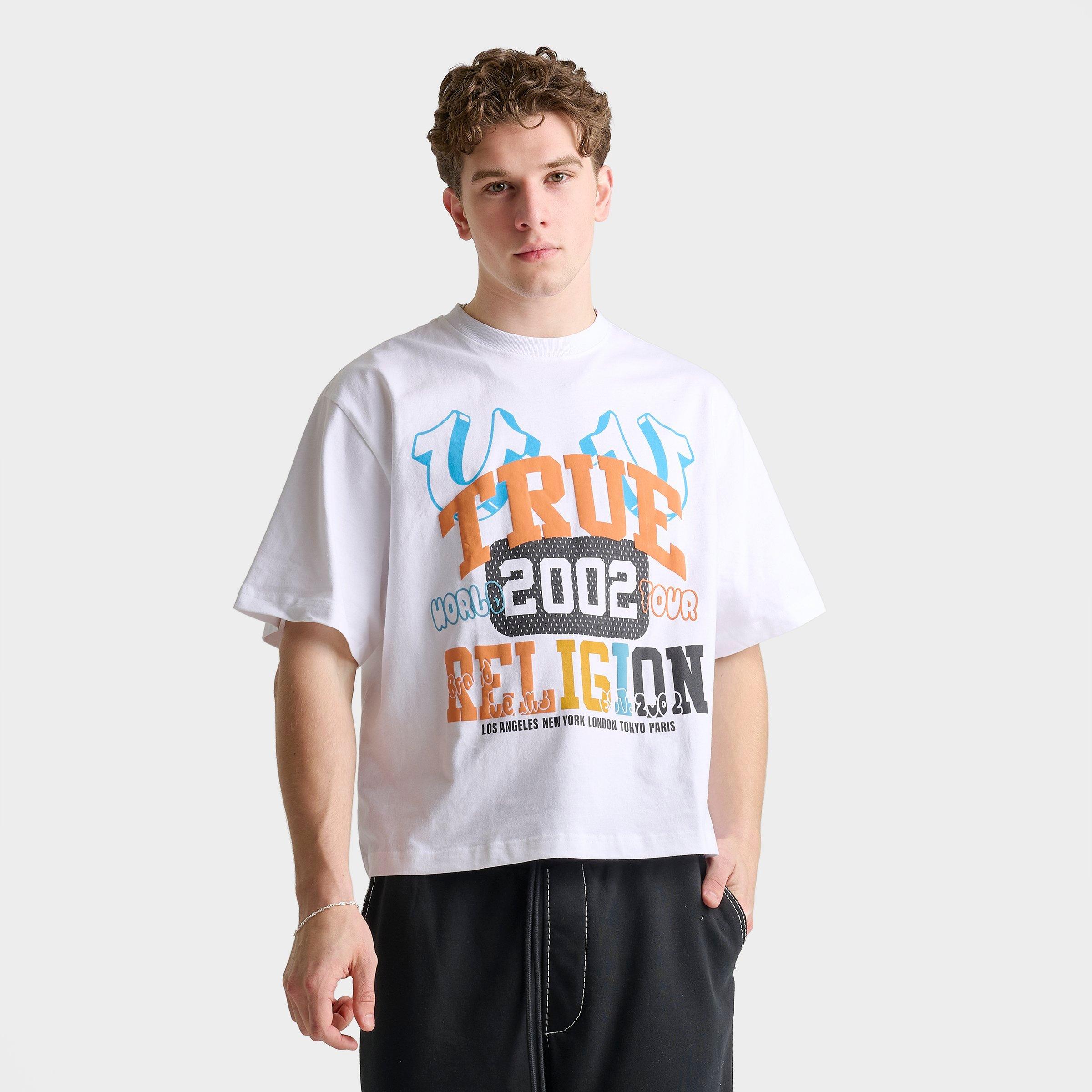 Men's True Religion University Logo Heavyweight Boxy Crop T-Shirt