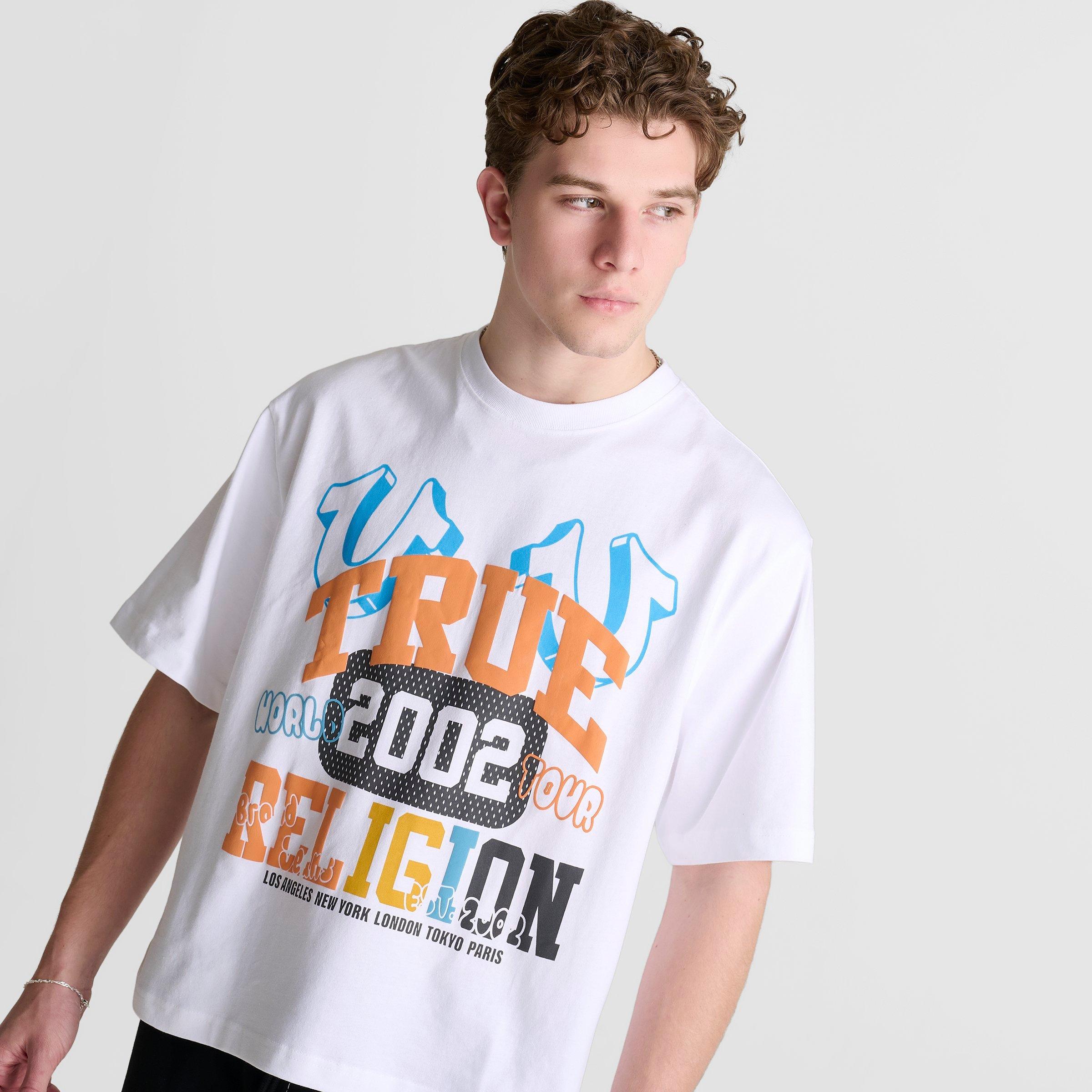 Men's True Religion University Logo Heavyweight Boxy Crop T-Shirt