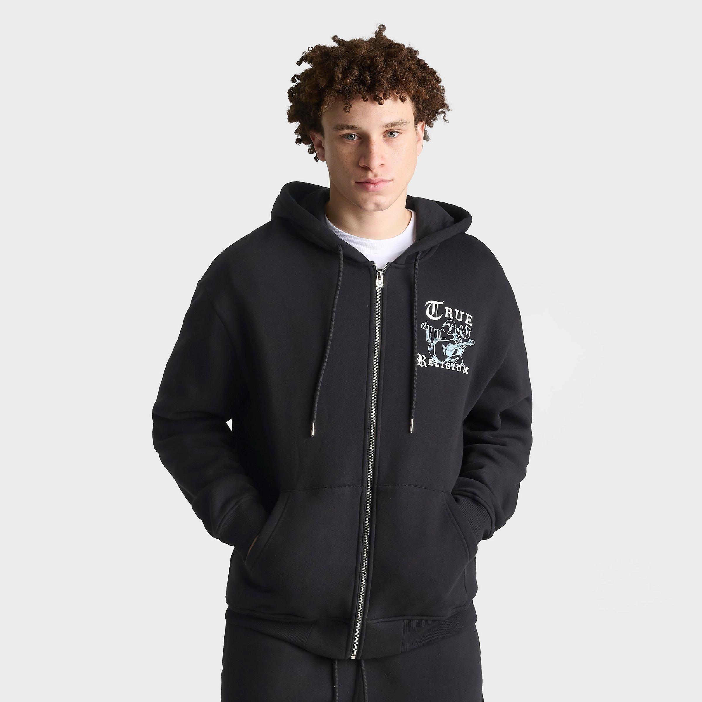 Men's True Religion Buddha Old English Logo Full-Zip Hoodie