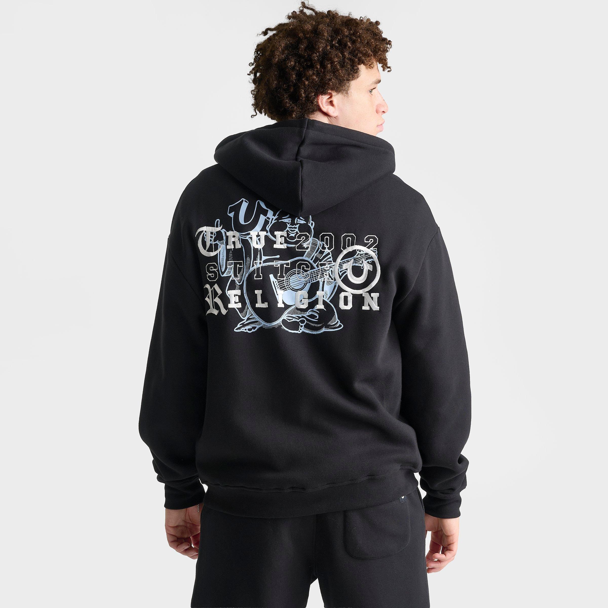 Men's True Religion Buddha Old English Logo Full-Zip Hoodie
