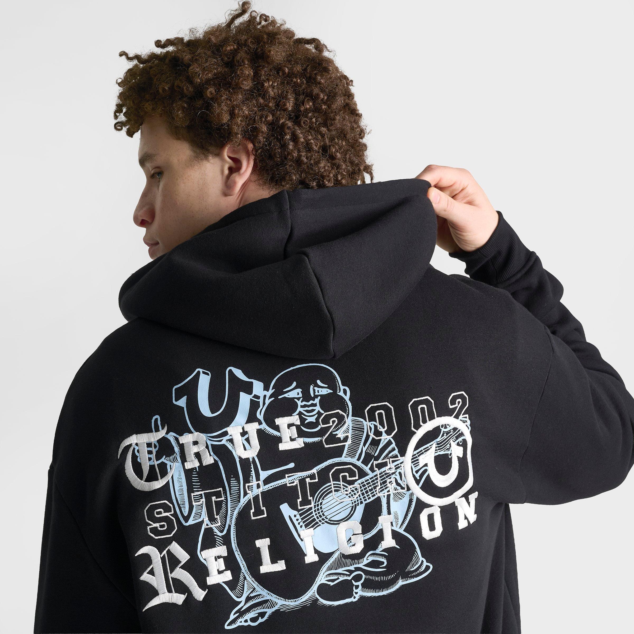 Men's True Religion Buddha Old English Logo Full-Zip Hoodie