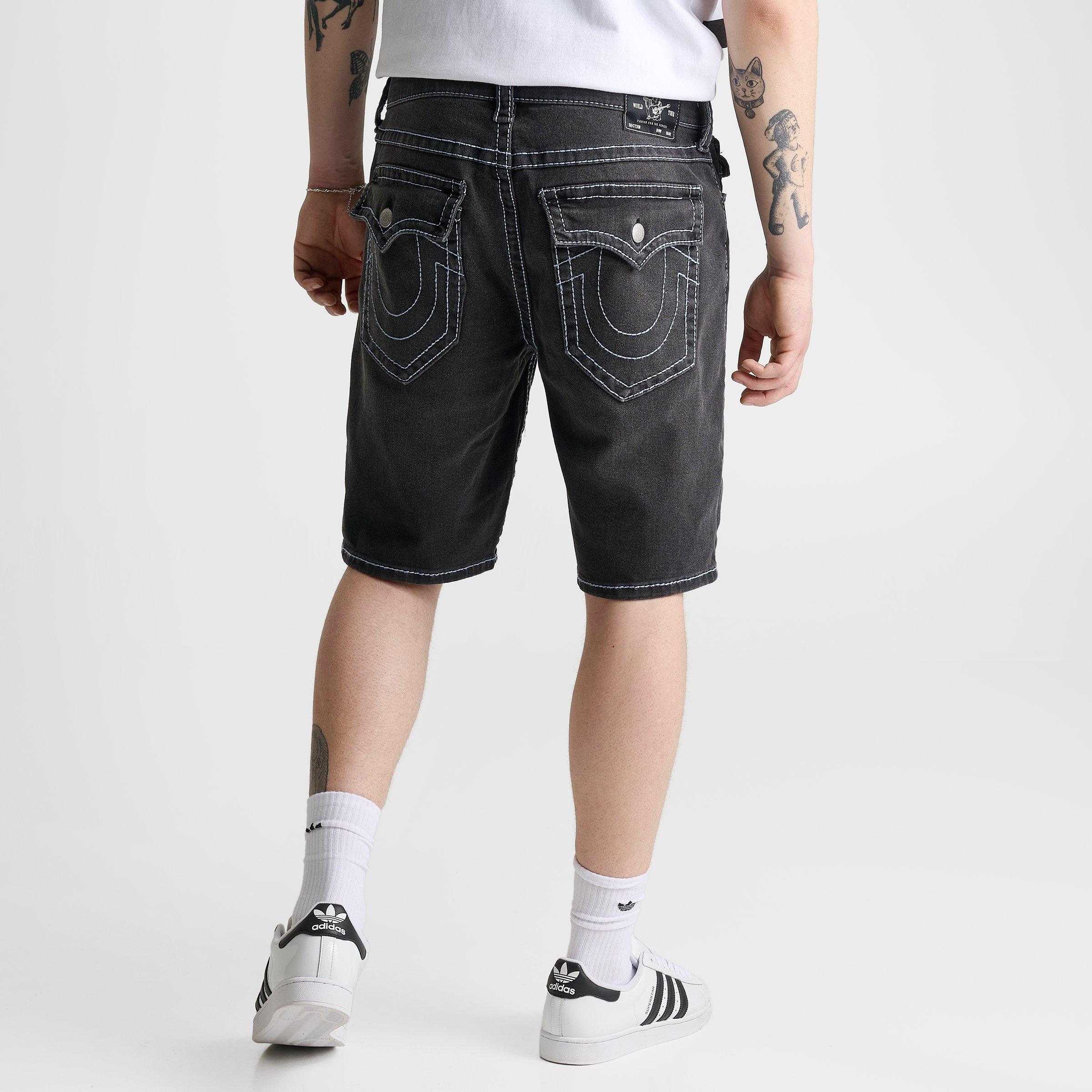 Men's True Religion Bobby Big T Baggy Denim Jean Shorts