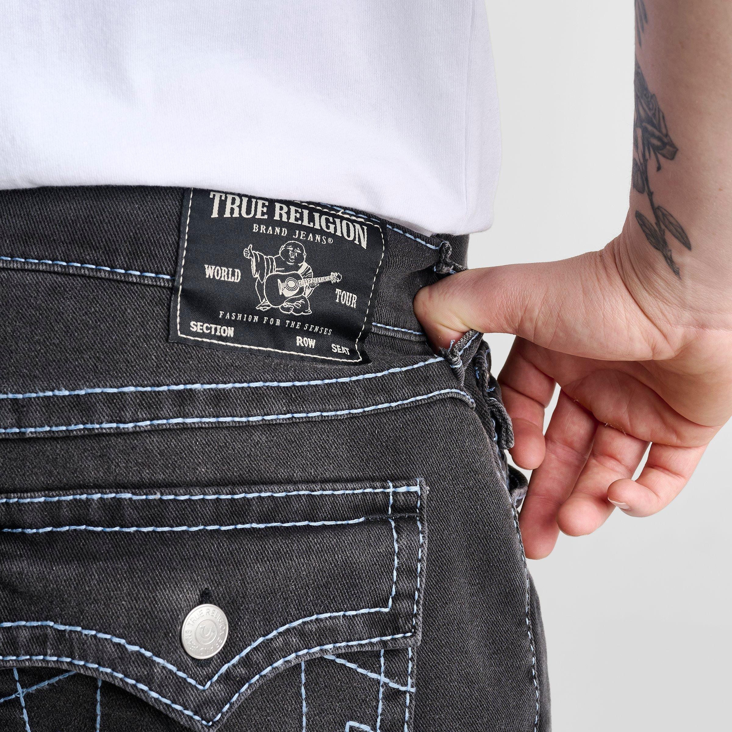 Men's True Religion Bobby Big T Baggy Denim Jean Shorts