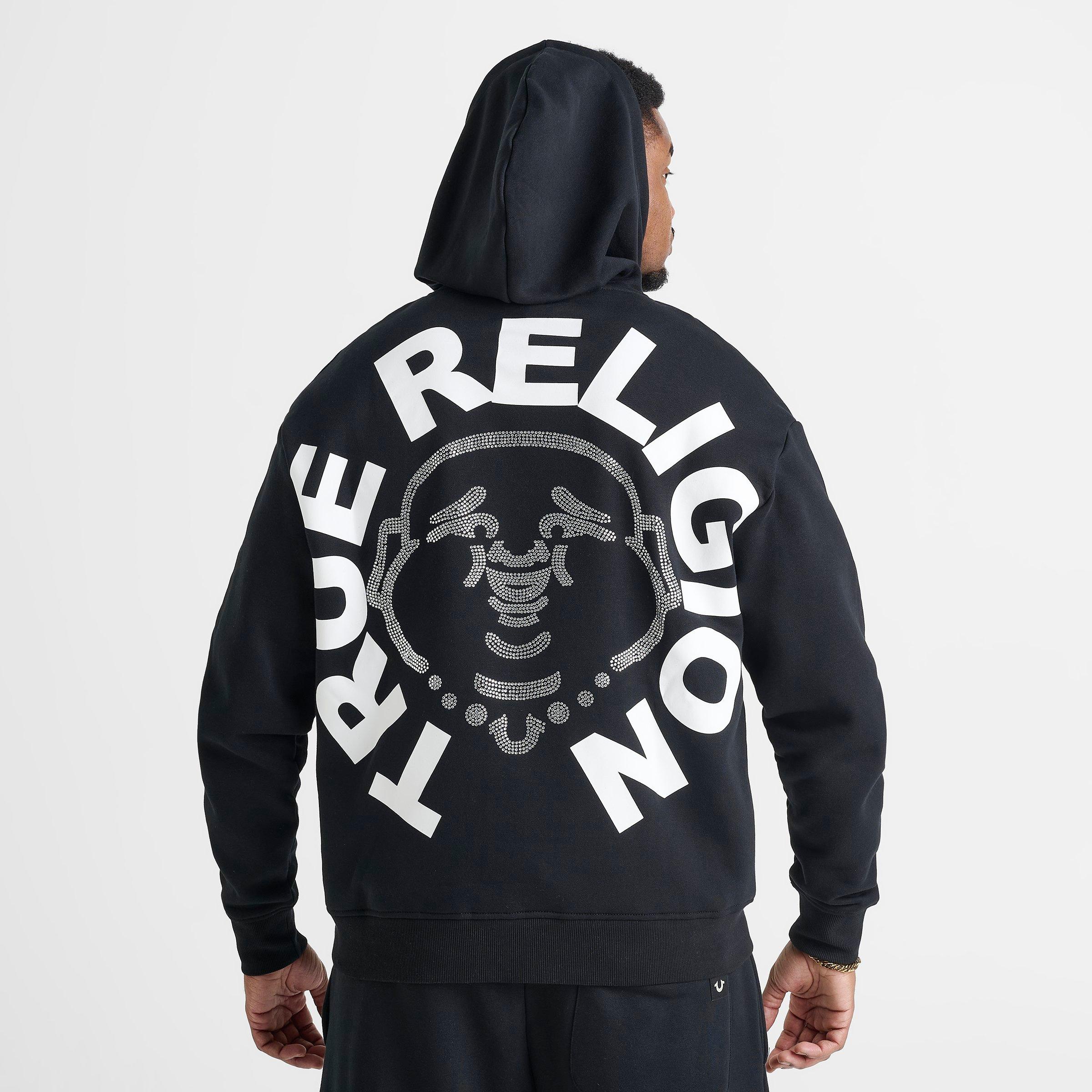 Men's True Religion Buddha Face Fleece Pullover Hoodie