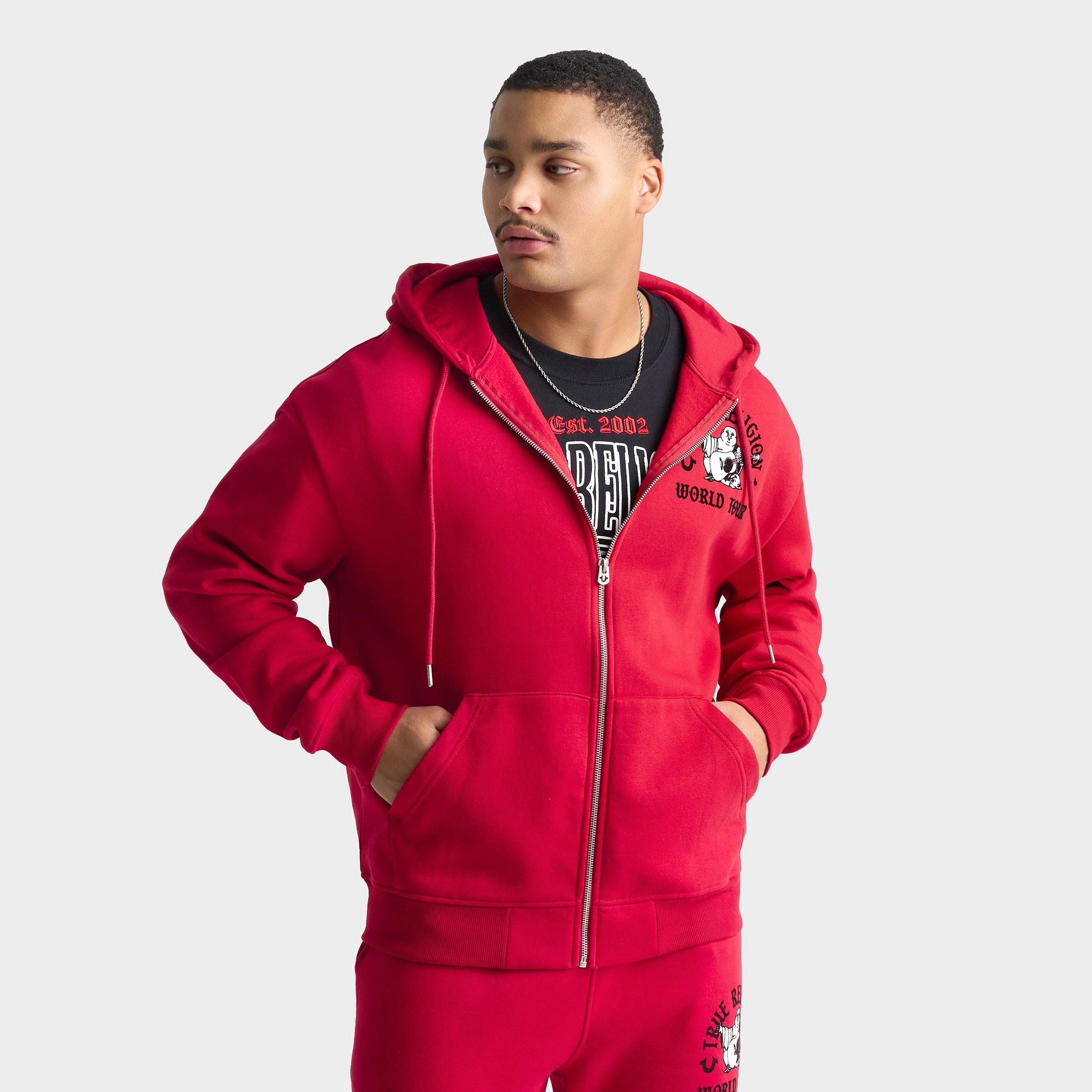 Men's True Religion Arch Buddha Fleece Full-Zip Hoodie