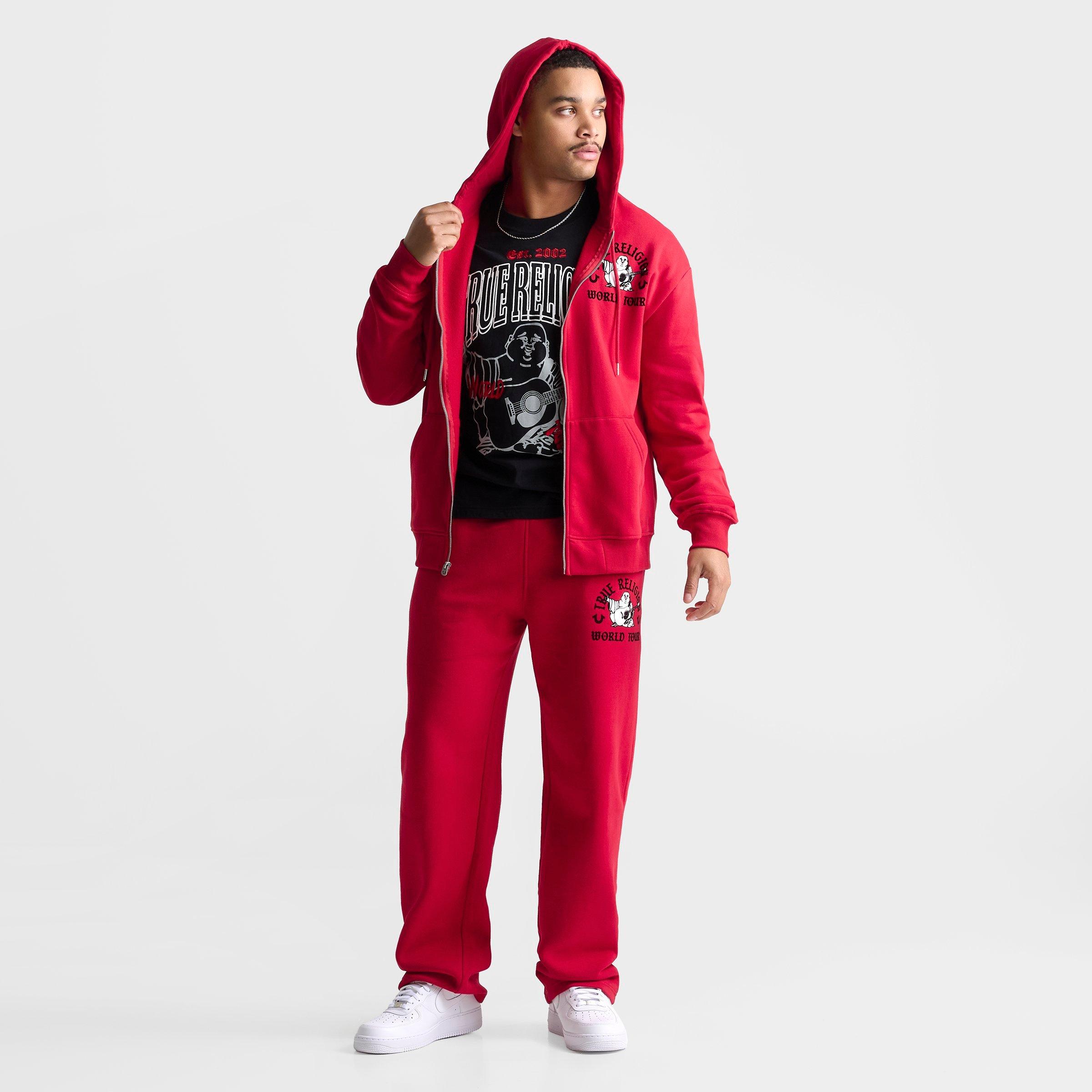 Men's True Religion Arch Buddha Fleece Full-Zip Hoodie