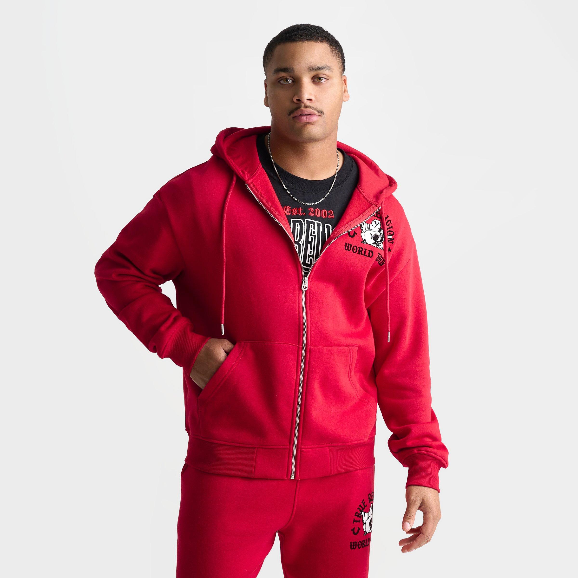 Men's True Religion Arch Buddha Fleece Full-Zip Hoodie
