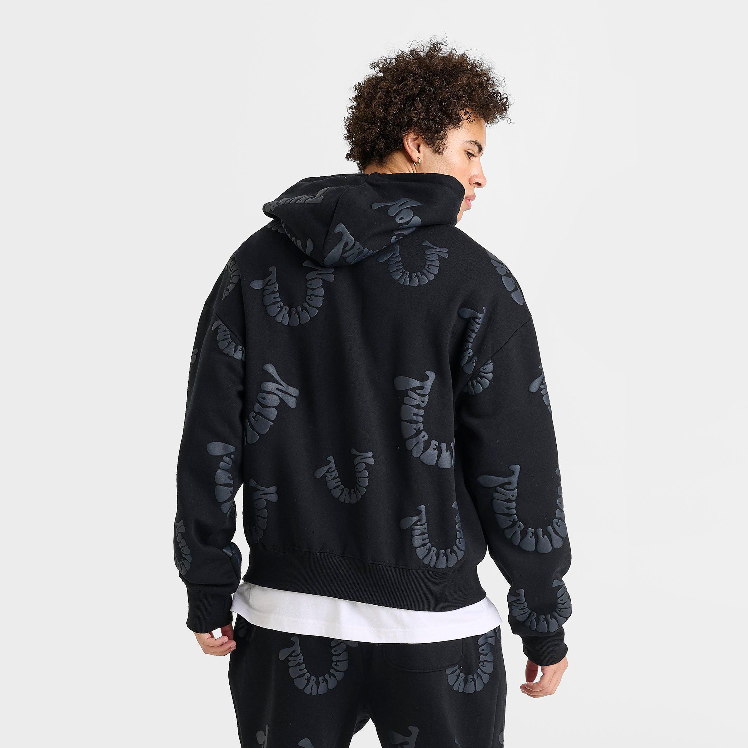 Men's True Religion Warped Logo Fleece Pullover Hoodie