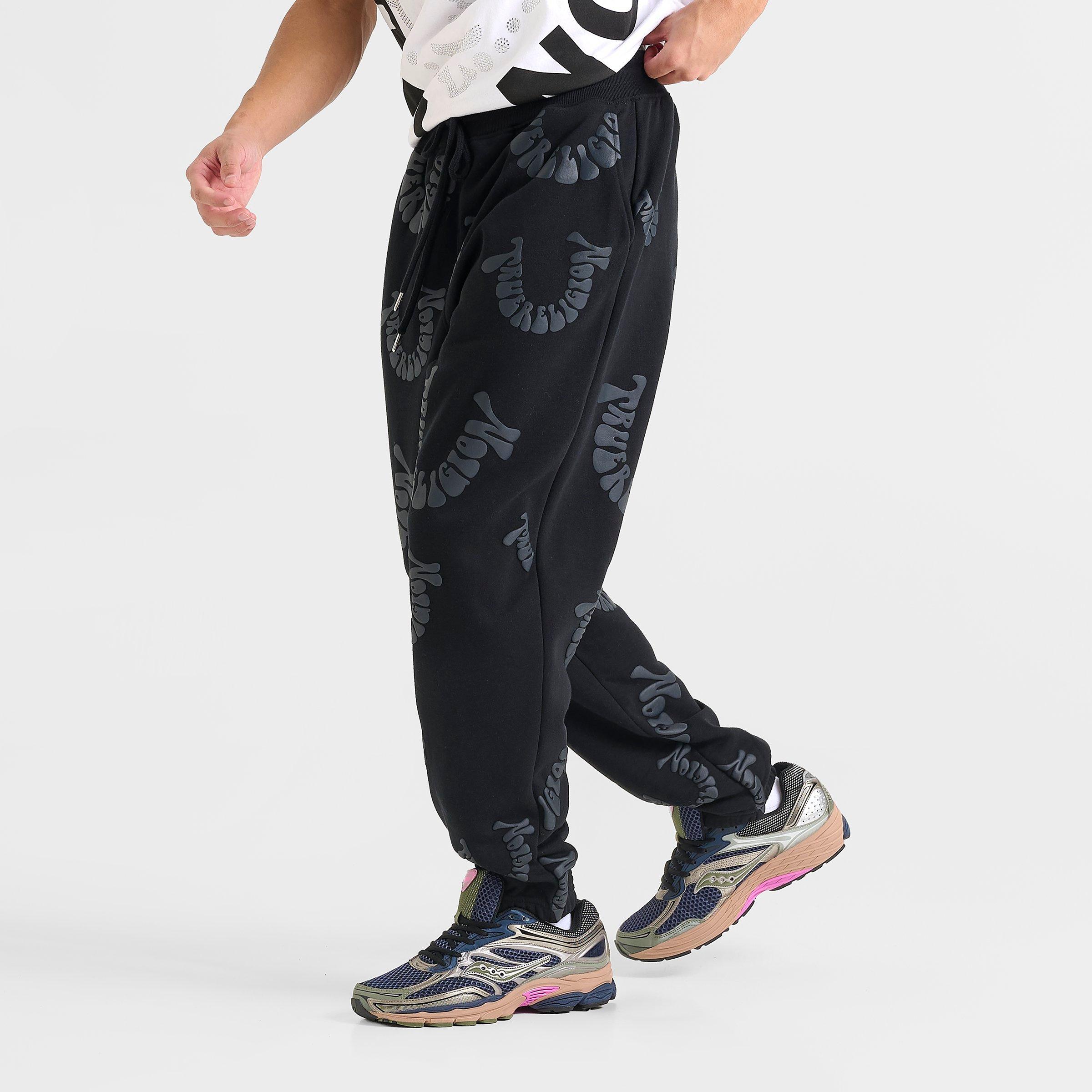 Men's True Religion Warped Logo Fleece Jogger Pants