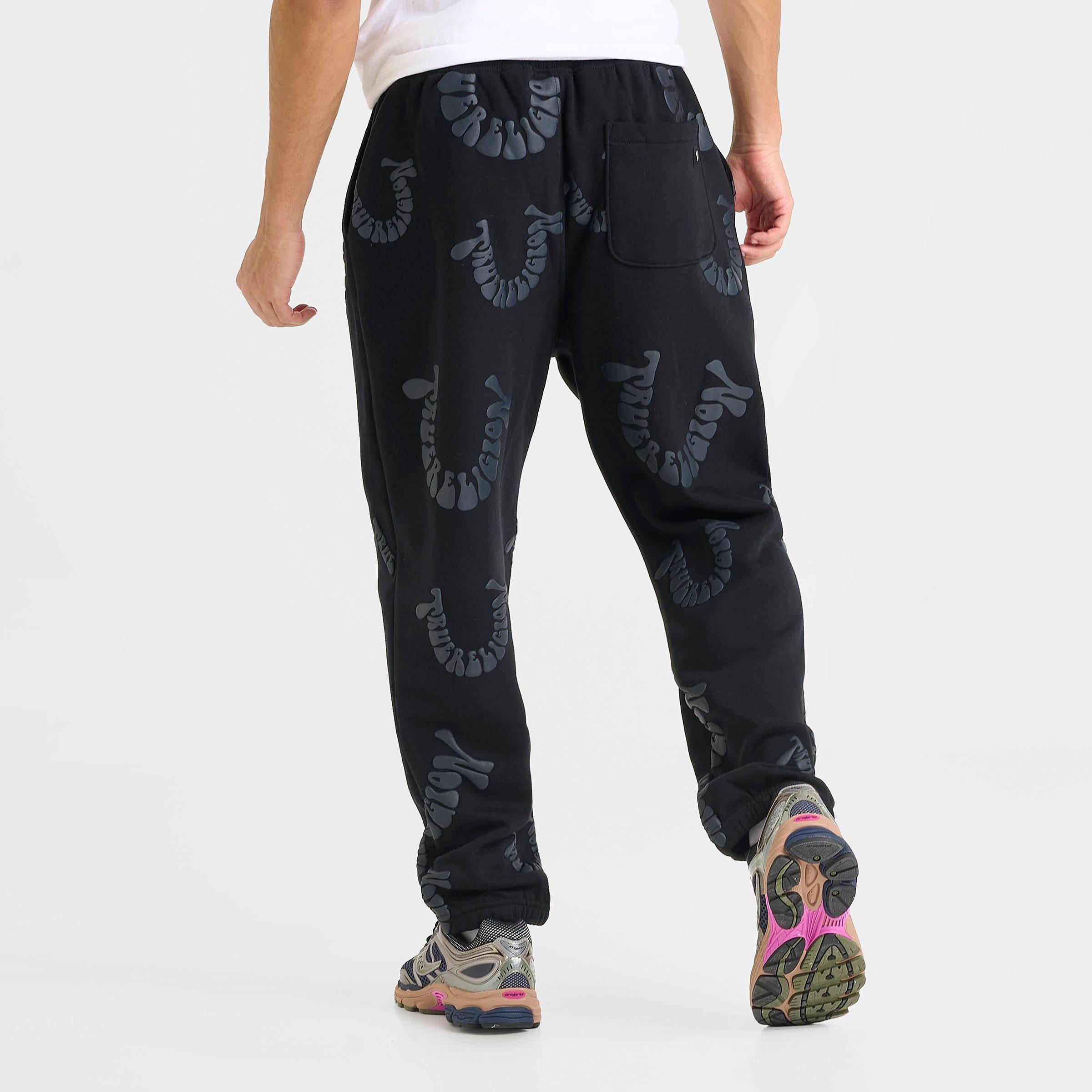 Men's True Religion Warped Logo Fleece Jogger Pants