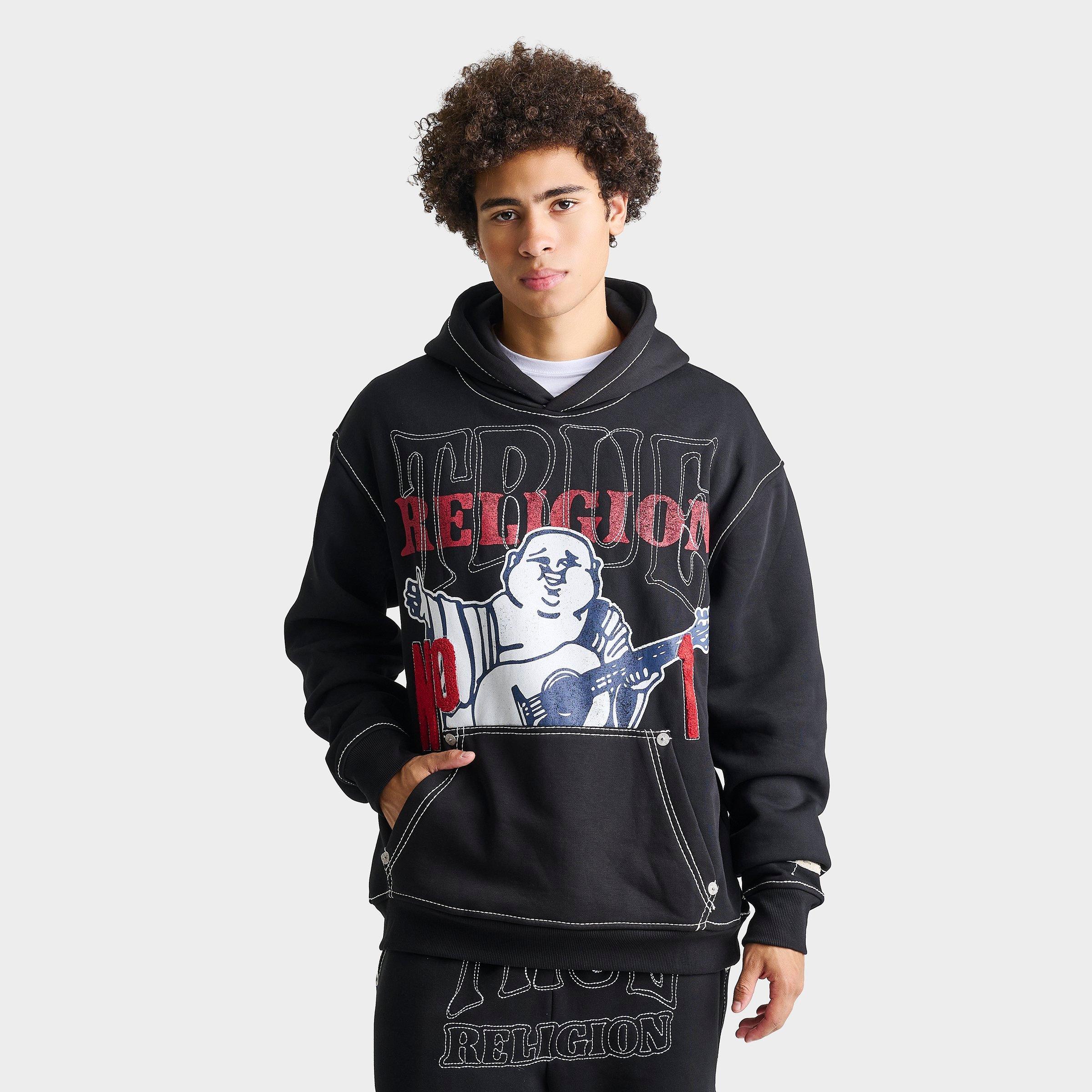 Men's True Religion No. 1 Buddha Logo Big T Pullover Hoodie