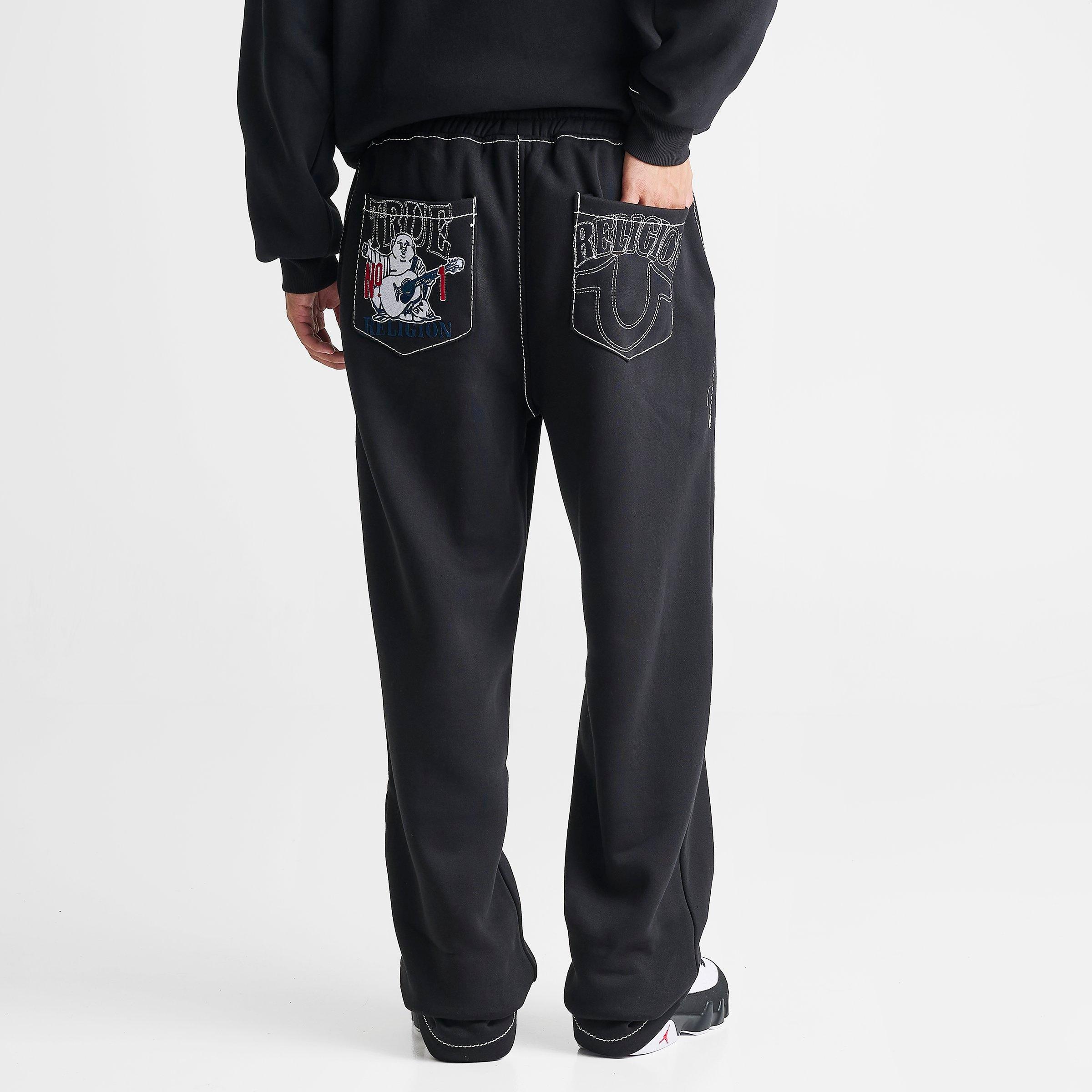Men's True Religion No. 1 Logo Big T Fleece Sweatpants