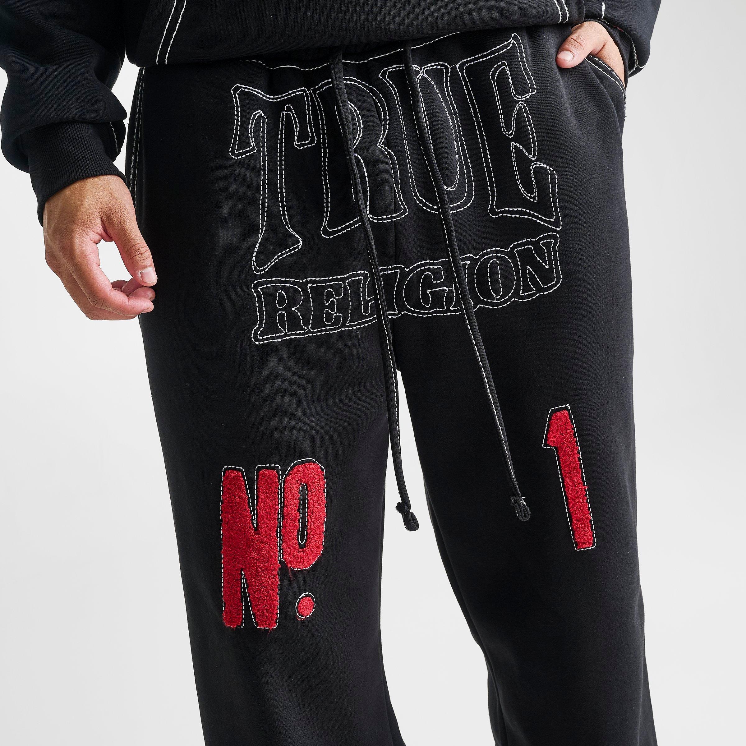 Men's True Religion No. 1 Logo Big T Fleece Sweatpants