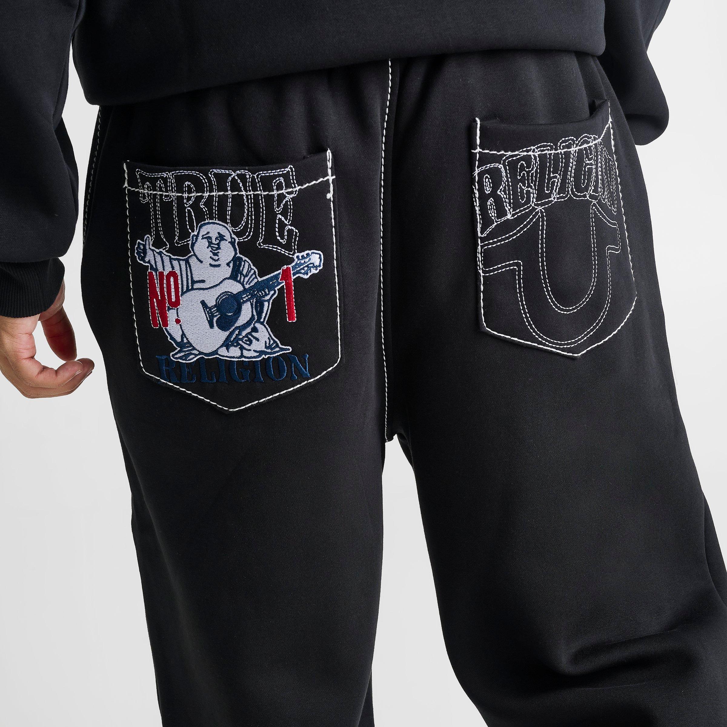 Men's True Religion No. 1 Logo Big T Fleece Sweatpants