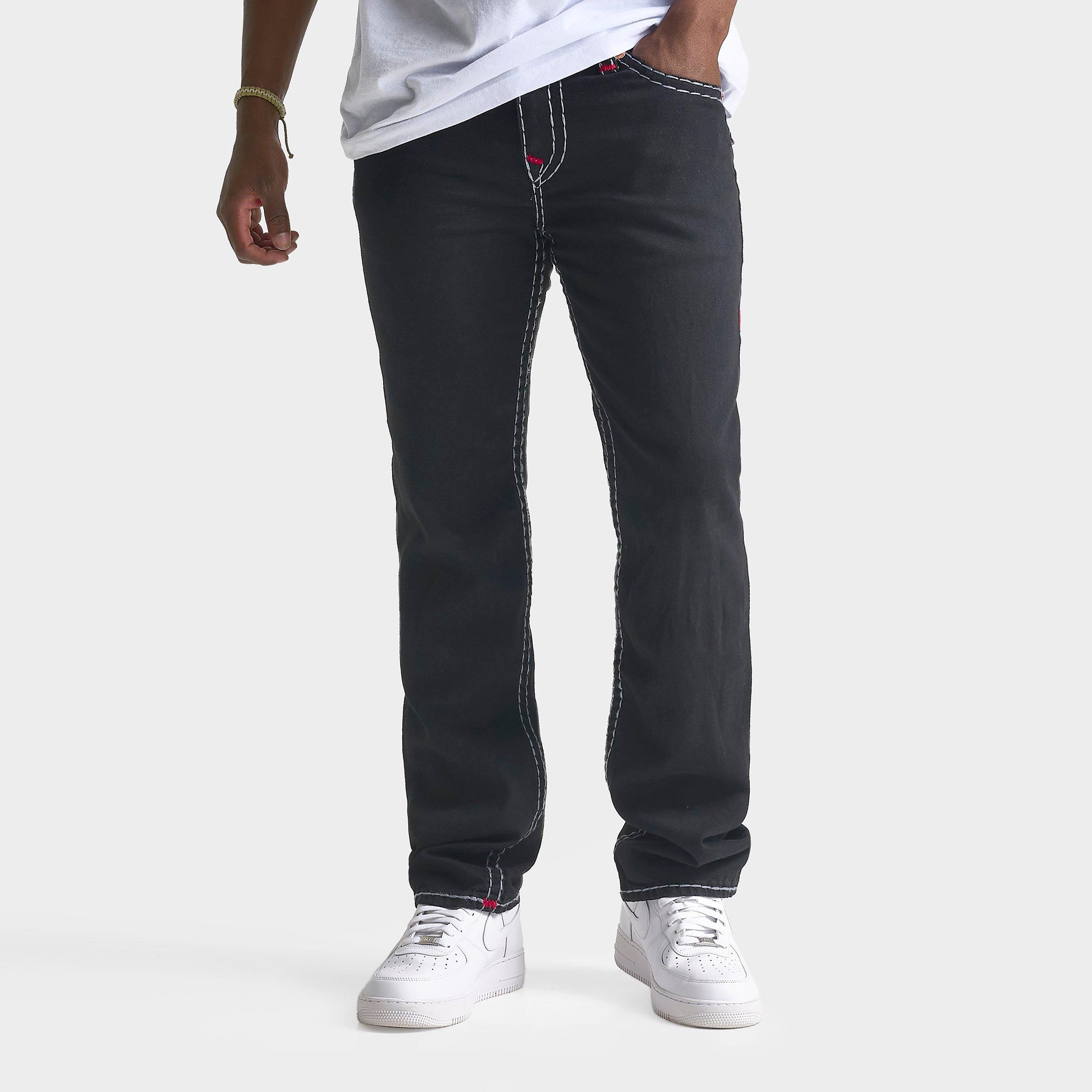 Men's True Religion Ricky Embroidered Super T Flap Straight Denim Jeans
