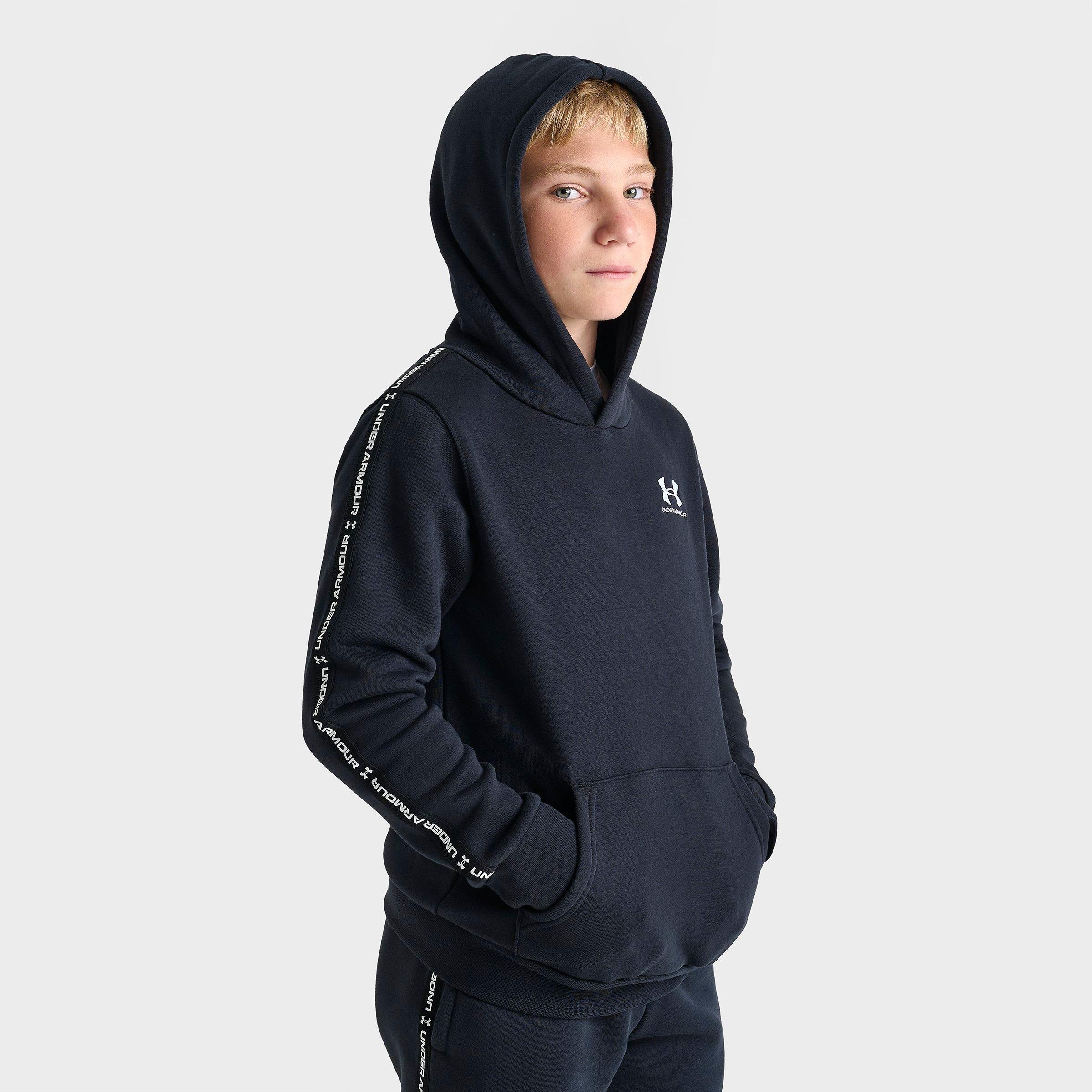 Boys' Under Armour Icon Fleece Taping Pullover Hoodie