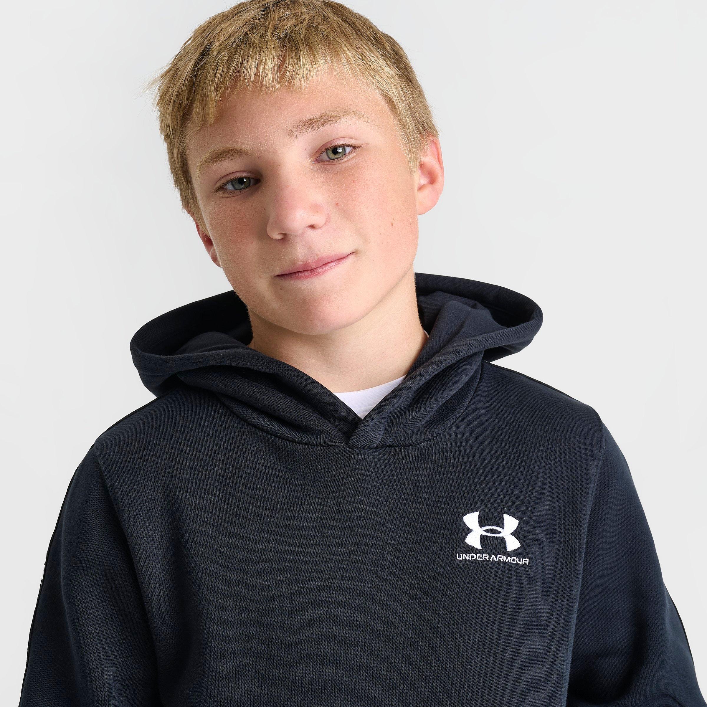 Boys' Under Armour Icon Fleece Taping Pullover Hoodie
