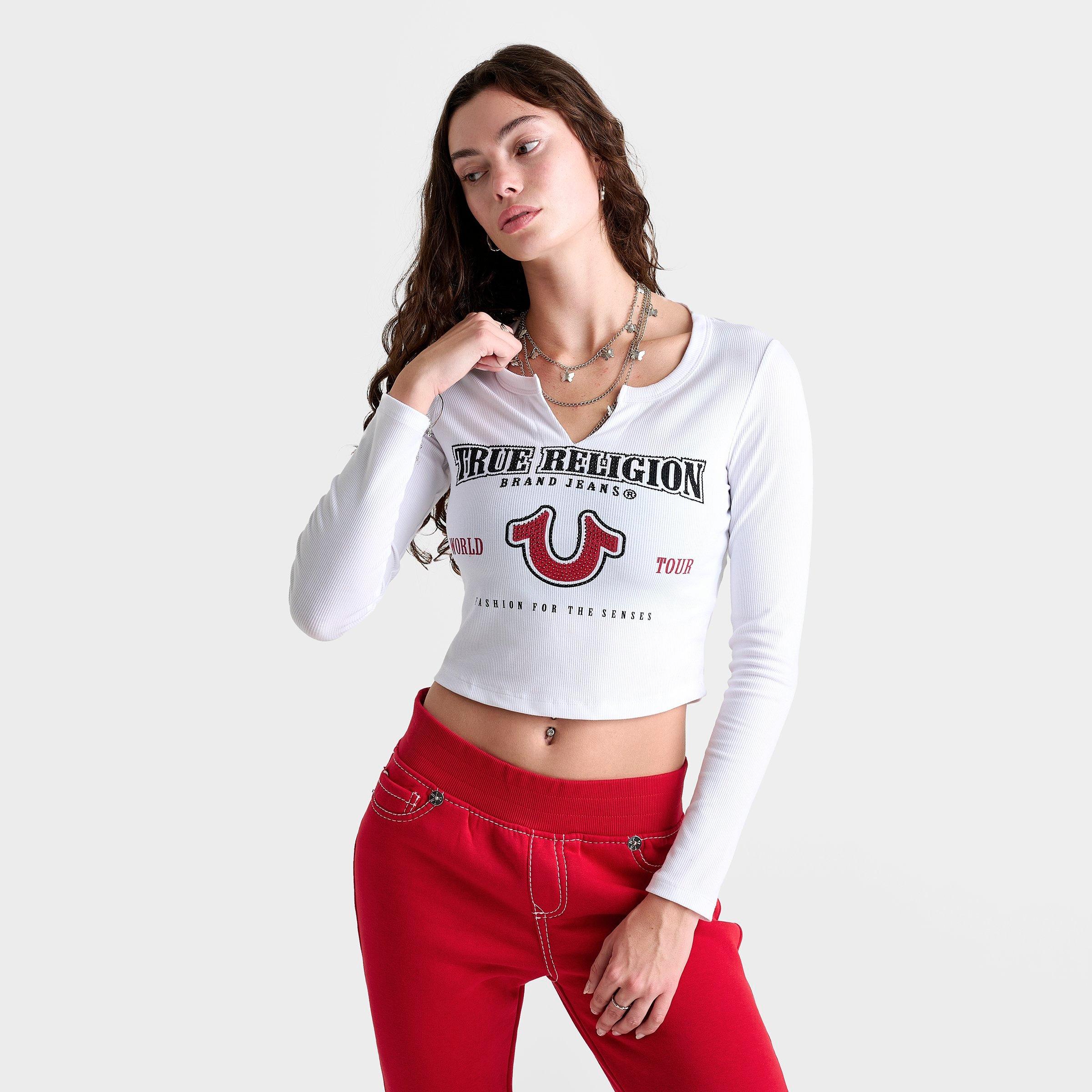 Women's True Religion Logo Long-Sleeve Baby T-Shirt
