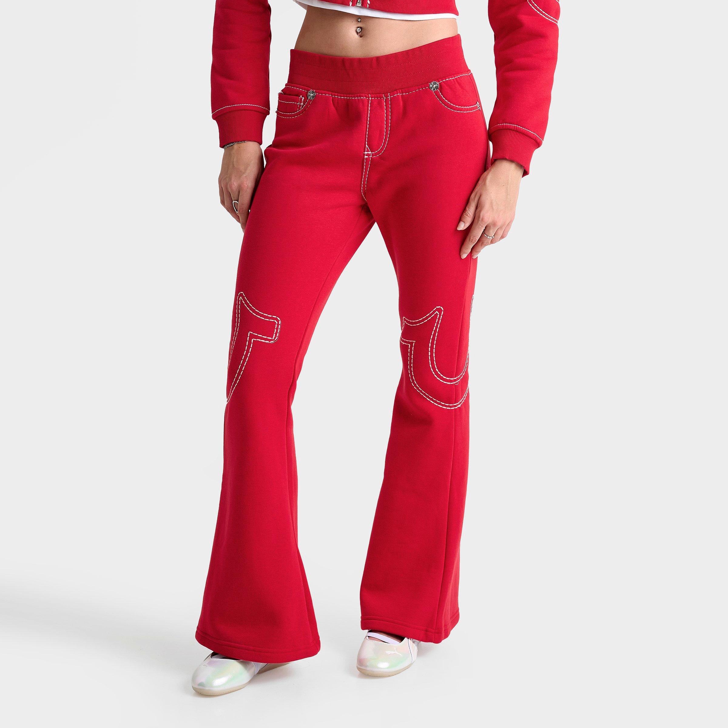 Women's True Religion Big T Low Rise Flared Sweatpants