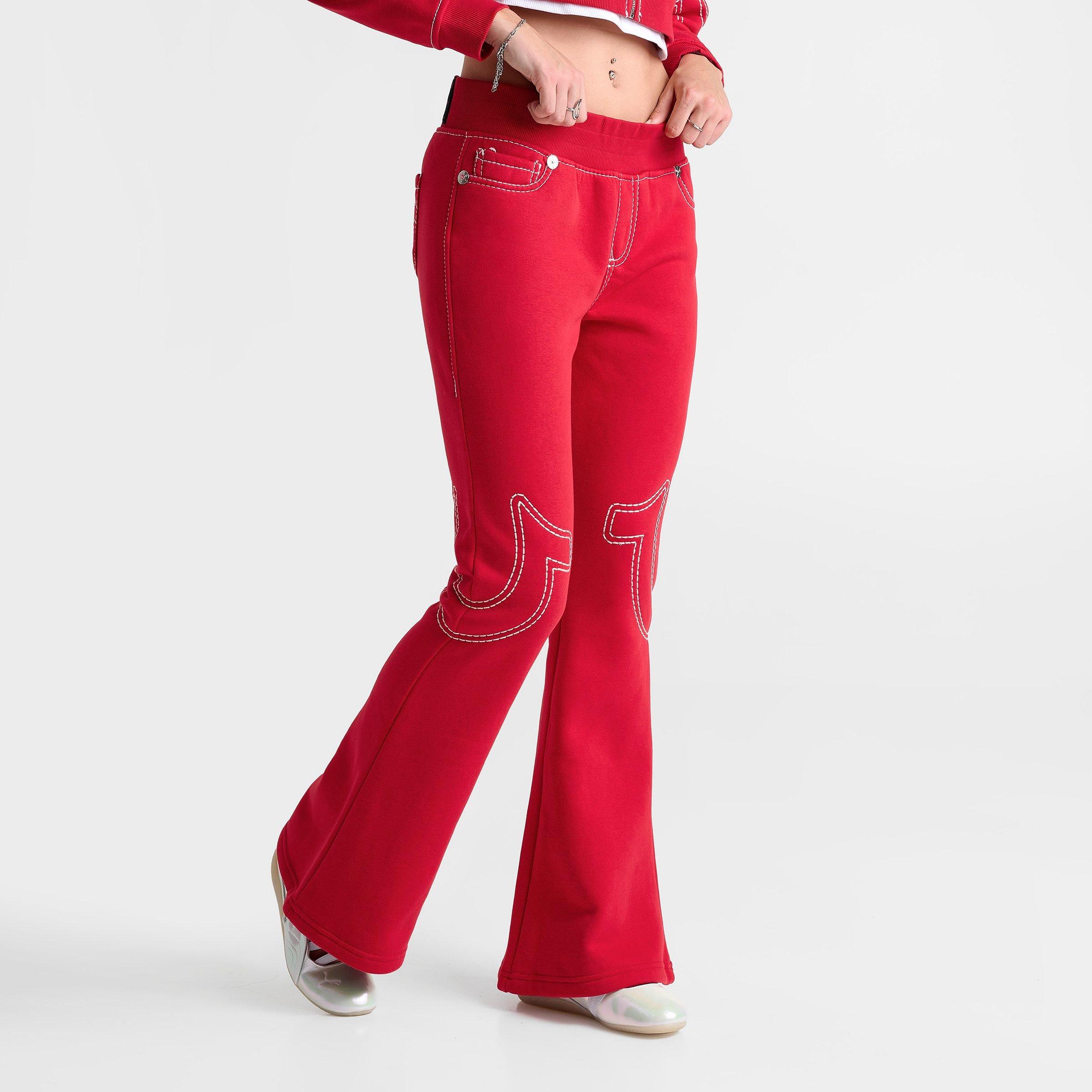 Women's True Religion Big T Low Rise Flared Sweatpants