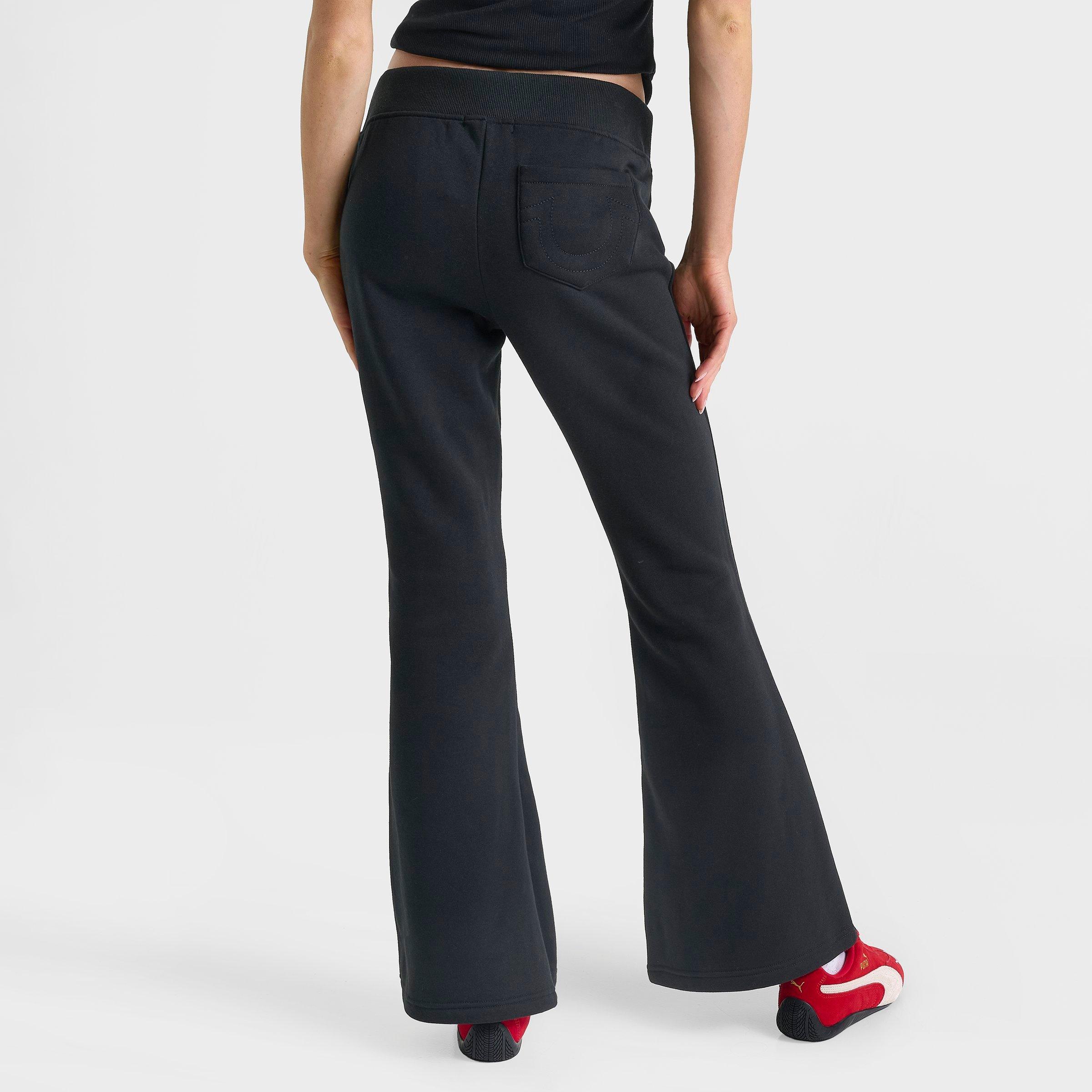Women's True Religion Crystal V-Waist Flare Jogger Pants