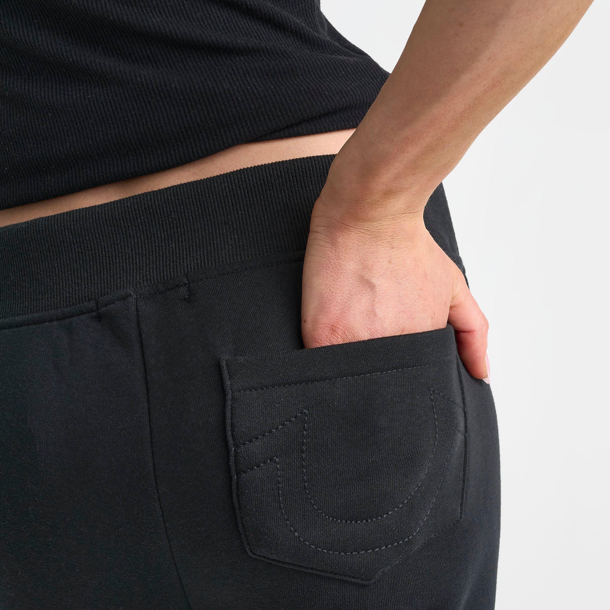 Women's True Religion Crystal V-Waist Flare Jogger Pants