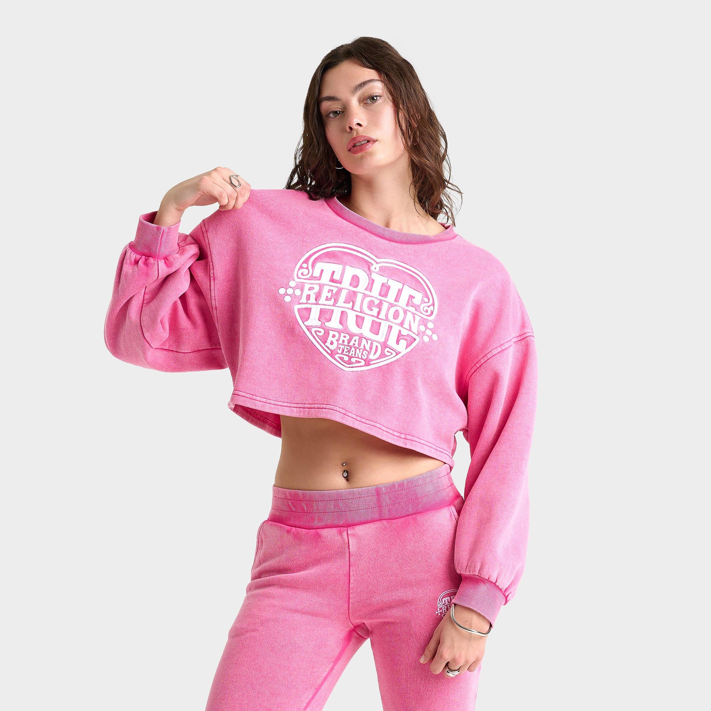 Women's True Religion Washed Heritage Dolman Crewneck Sweatshirt